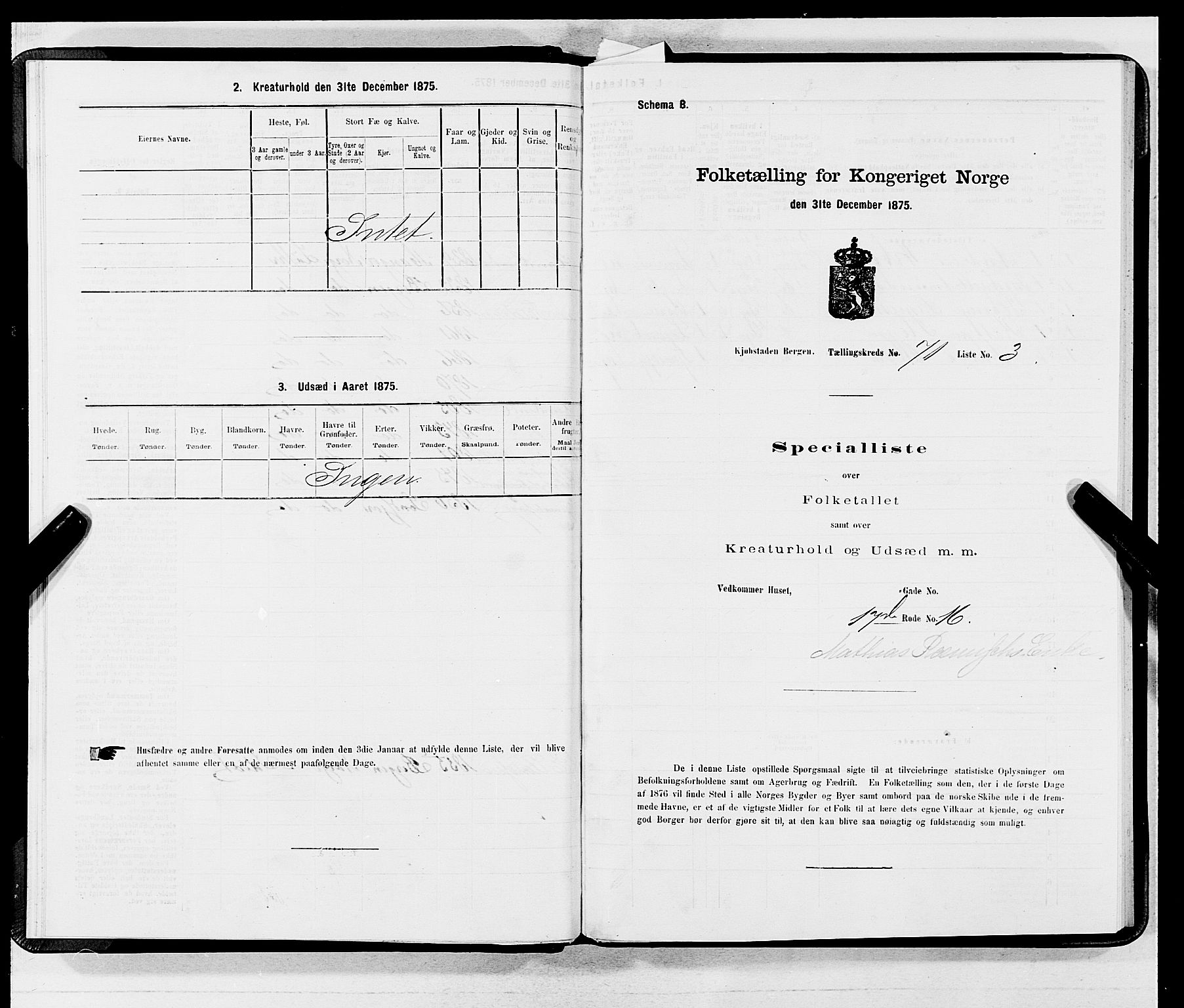 SAB, Folketelling 1875 for 1301 Bergen kjøpstad, 1875, s. 3770