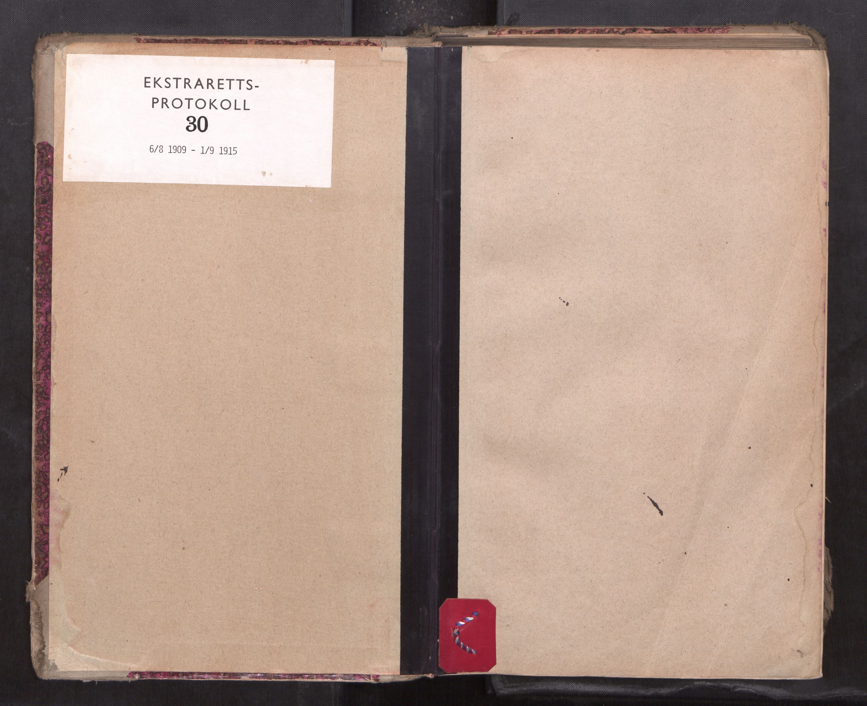 Vesterålen sorenskriveri, SAT/A-4180/1/1/1B/L0030: Ekstrarettsprotokoll, 1909-1915