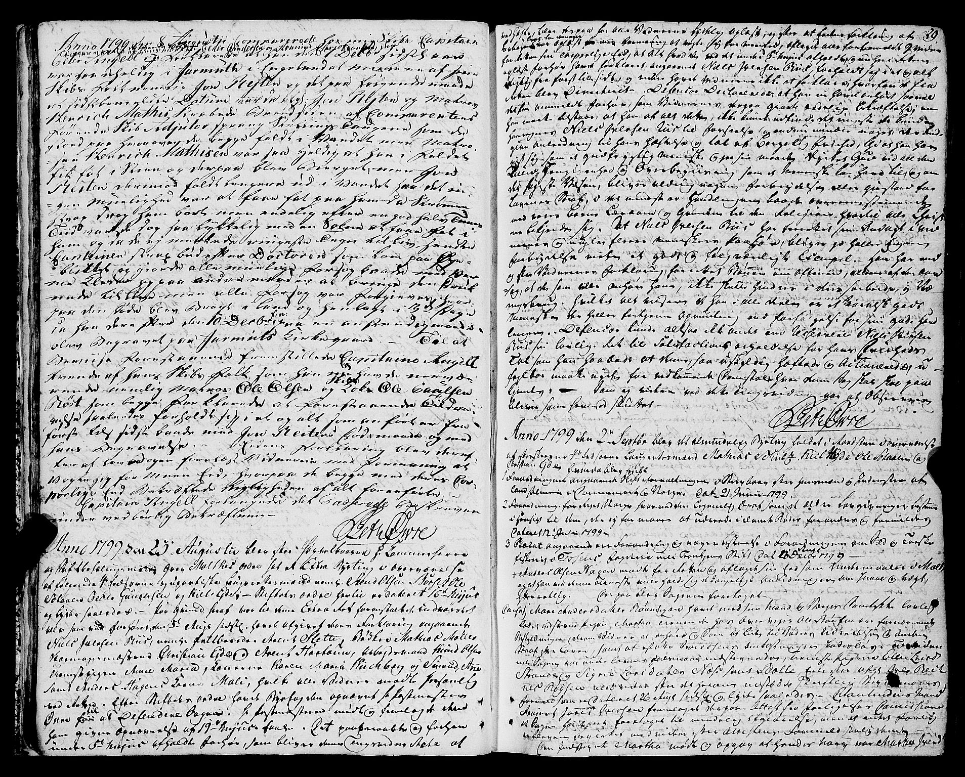 Molde byfogd, AV/SAT-A-0025/1/1A/L0002: Justisprotokoll, 1797-1831, s. 28b-29a