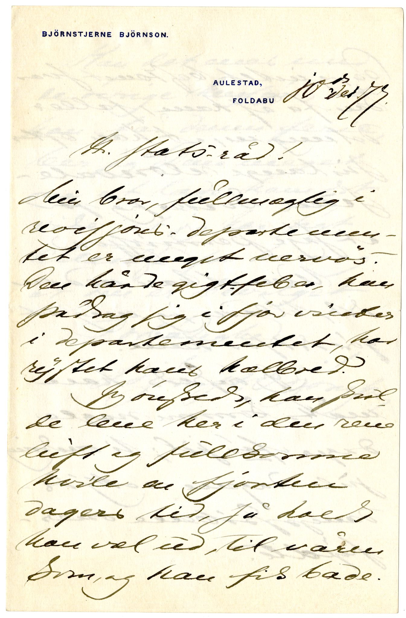 Diderik Maria Aalls brevsamling, NF/Ark-1023/F/L0002: D.M. Aalls brevsamling. B - C, 1799-1889, s. 8