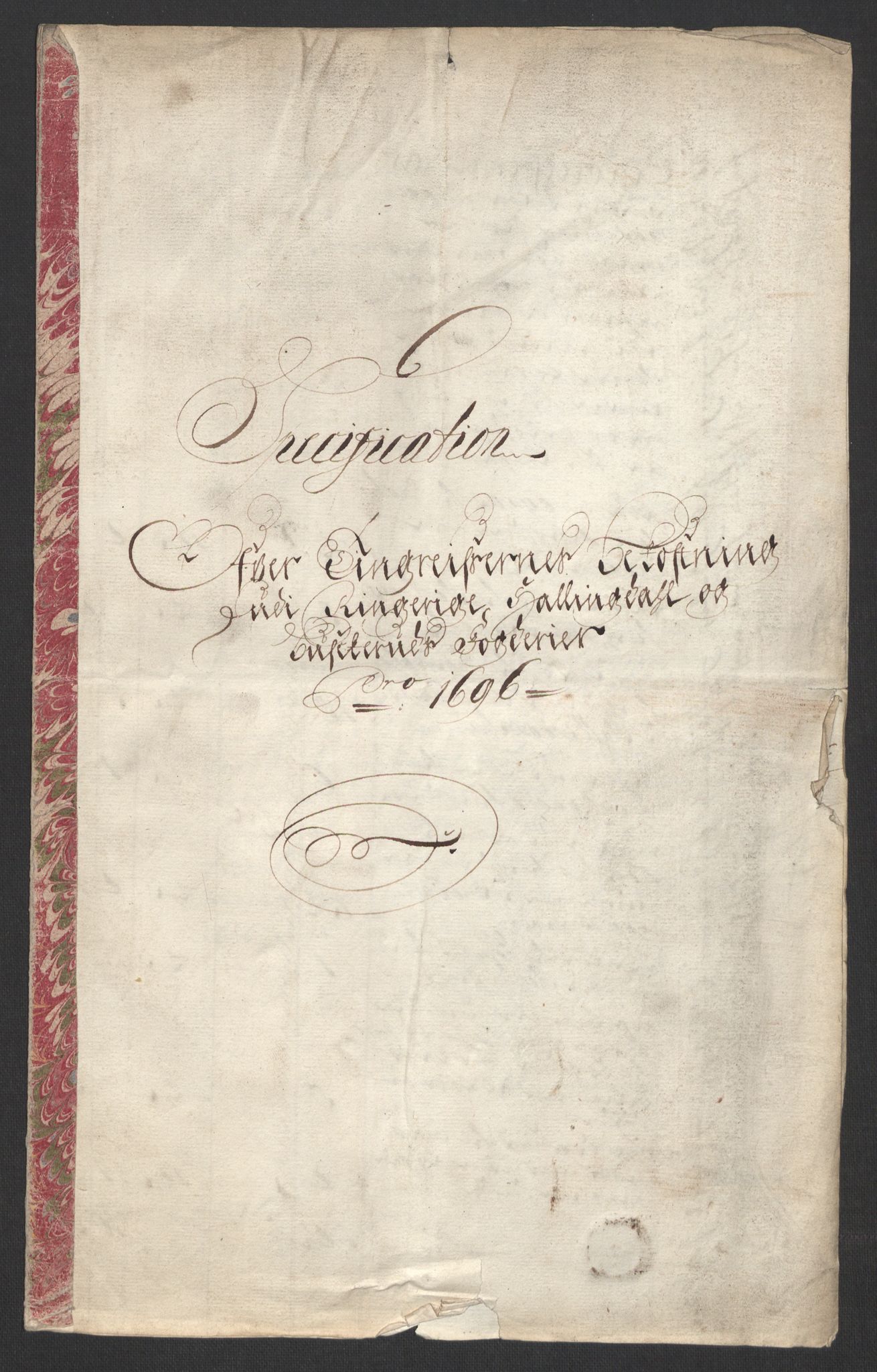 Rentekammeret inntil 1814, Reviderte regnskaper, Fogderegnskap, RA/EA-4092/R22/L1453: Fogderegnskap Ringerike, Hallingdal og Buskerud, 1696, s. 344