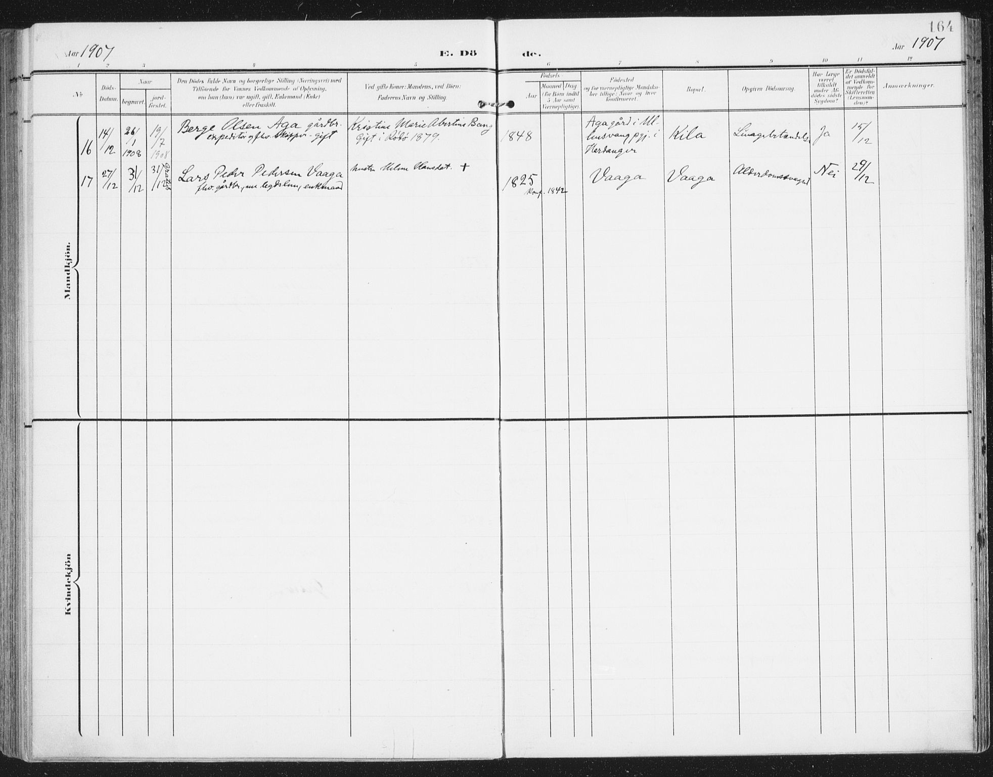 Ministerialprotokoller, klokkerbøker og fødselsregistre - Nordland, AV/SAT-A-1459/841/L0612: Ministerialbok nr. 841A15, 1902-1910, s. 164