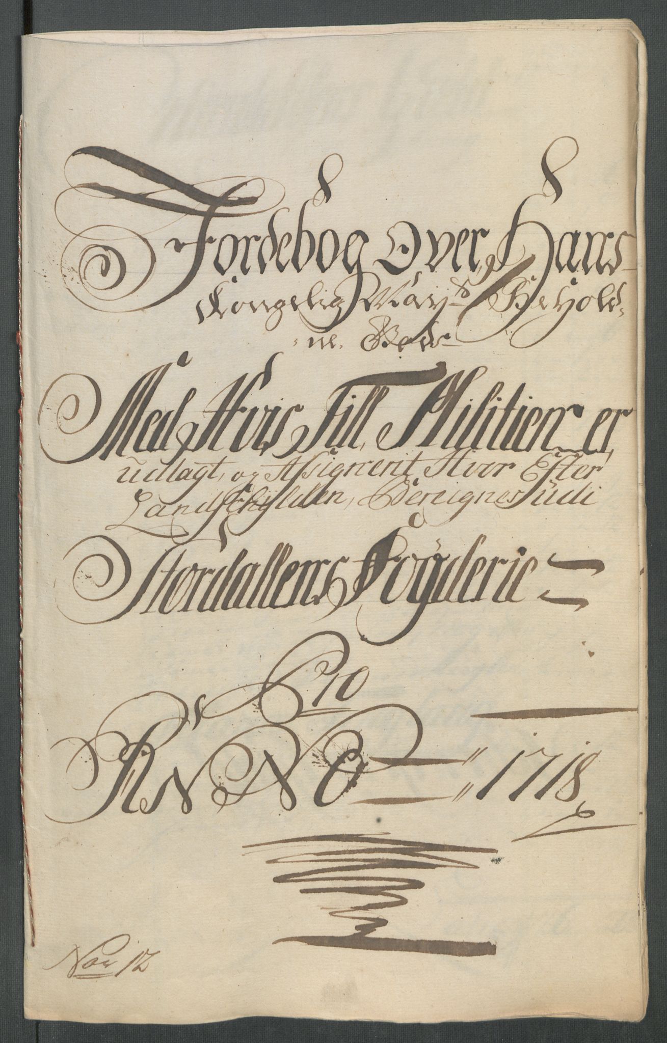 Rentekammeret inntil 1814, Reviderte regnskaper, Fogderegnskap, AV/RA-EA-4092/R62/L4208: Fogderegnskap Stjørdal og Verdal, 1718, s. 179