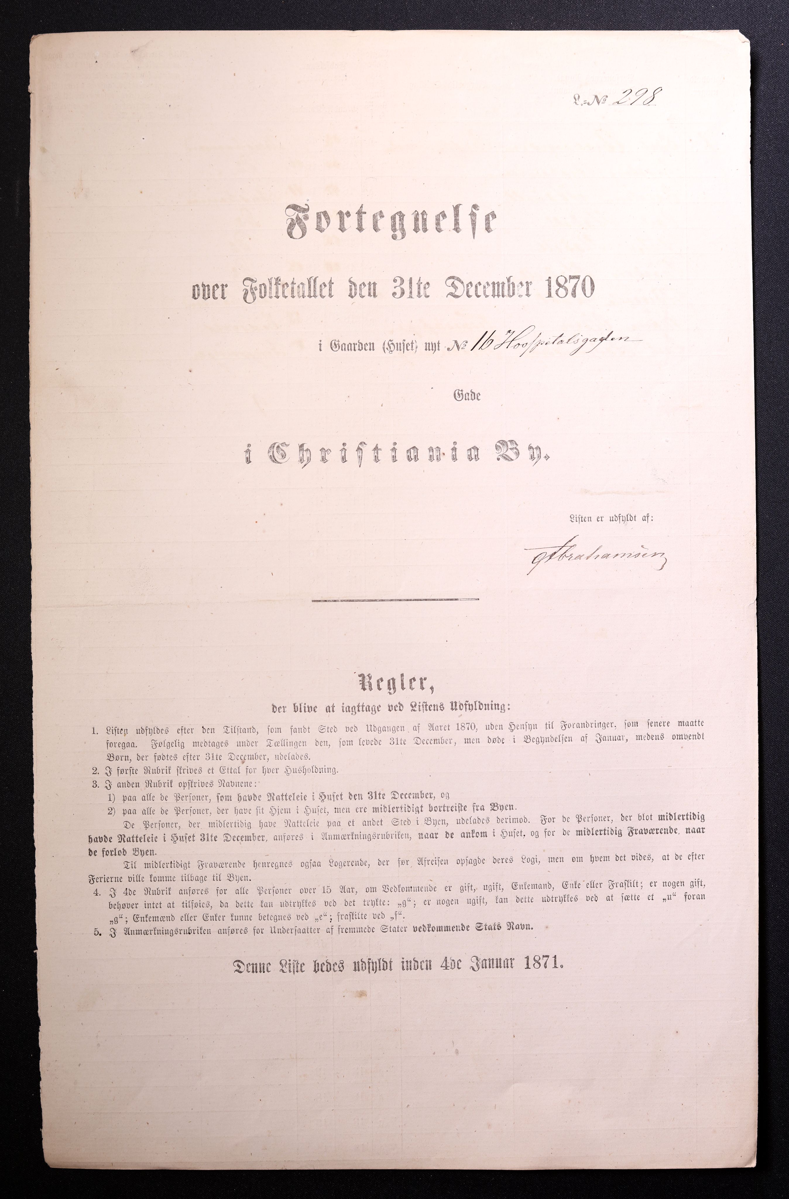 RA, Folketelling 1870 for 0301 Kristiania kjøpstad, 1870, s. 1341