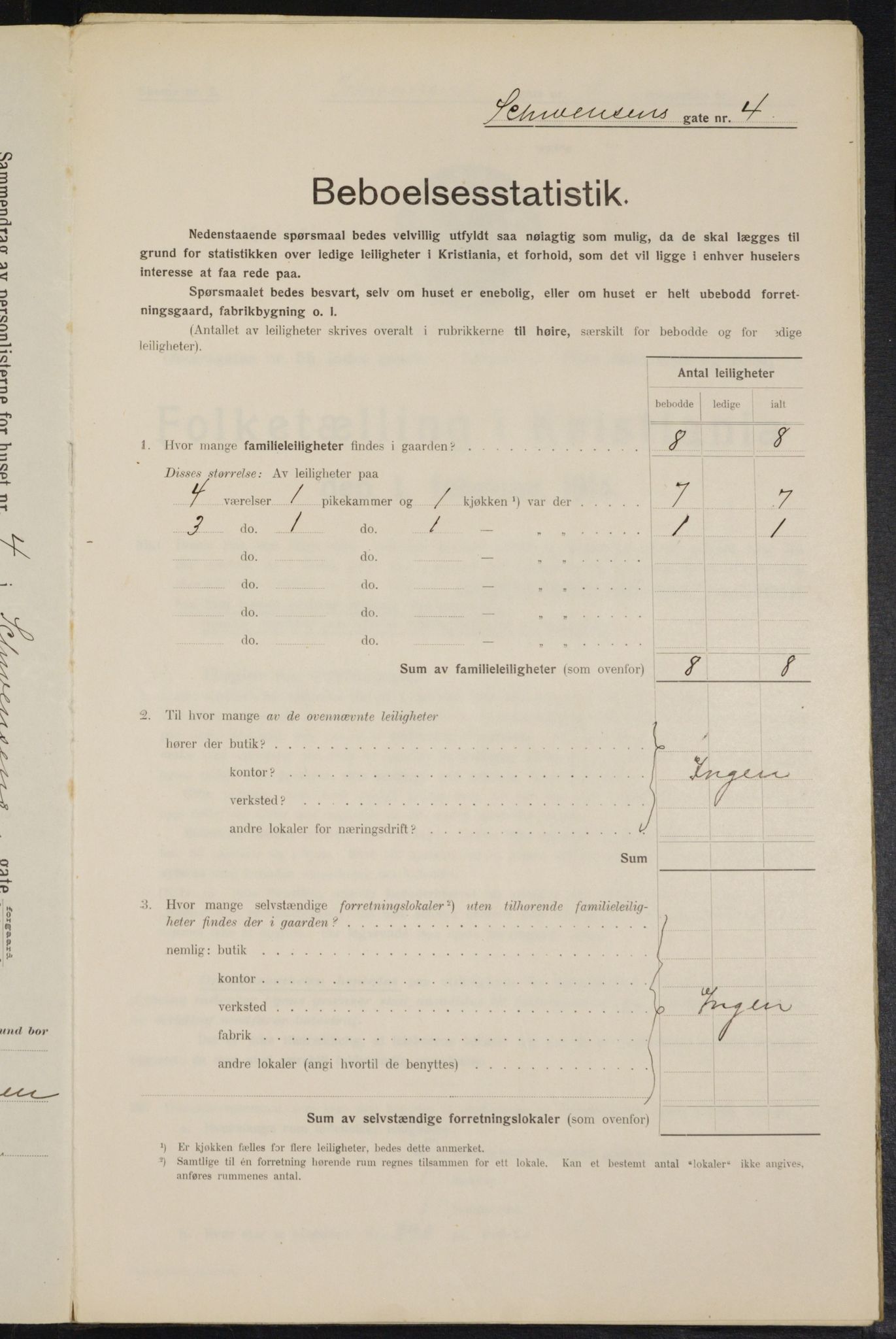 OBA, Kommunal folketelling 1.2.1914 for Kristiania, 1914, s. 92505