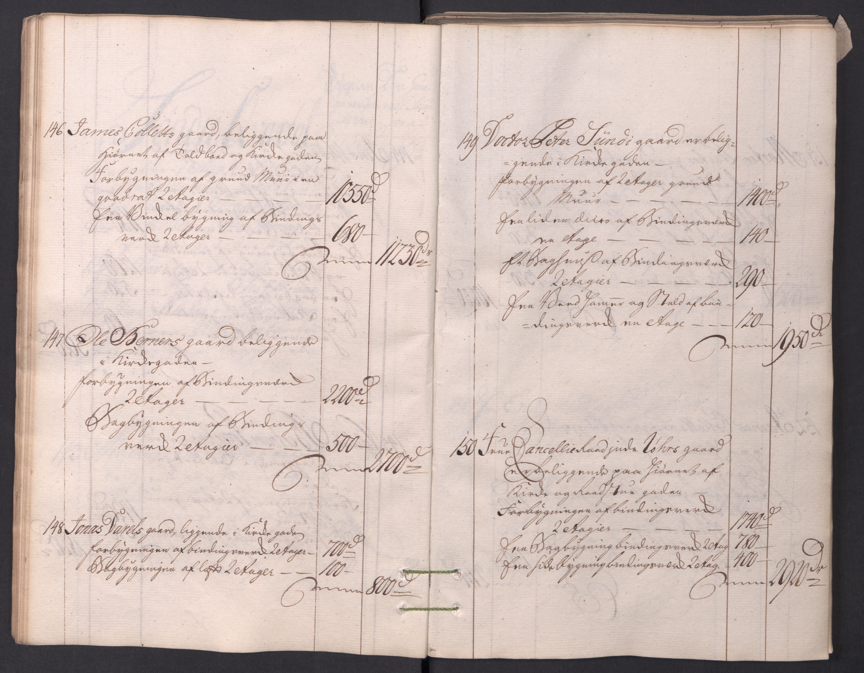 Kristiania stiftamt, AV/SAO-A-10386/I/Ia/L0001/0002: Branntakster / Christiania, 1766-1767