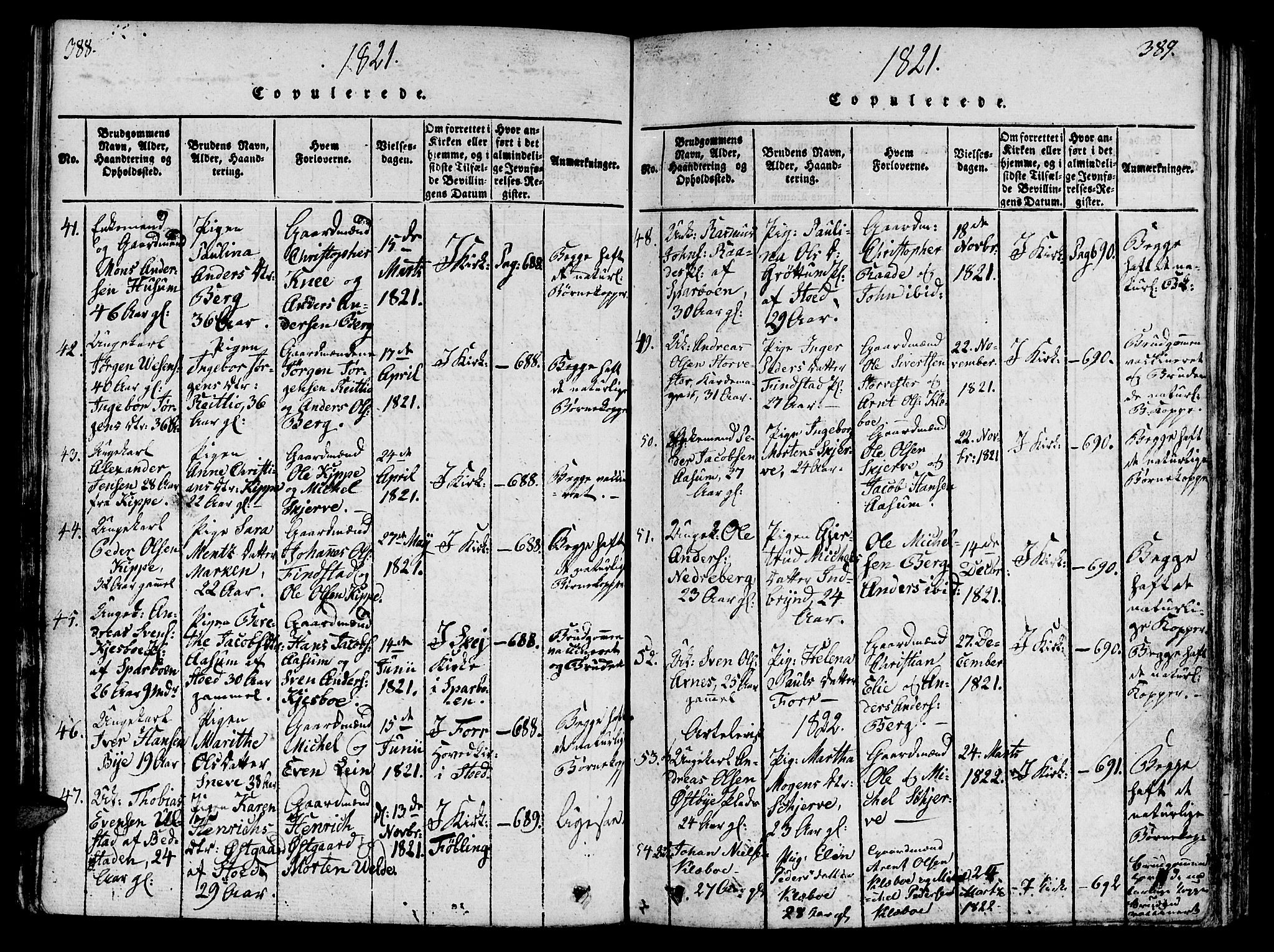 Ministerialprotokoller, klokkerbøker og fødselsregistre - Nord-Trøndelag, SAT/A-1458/746/L0441: Ministerialbok nr. 746A03 /1, 1816-1827, s. 388-389
