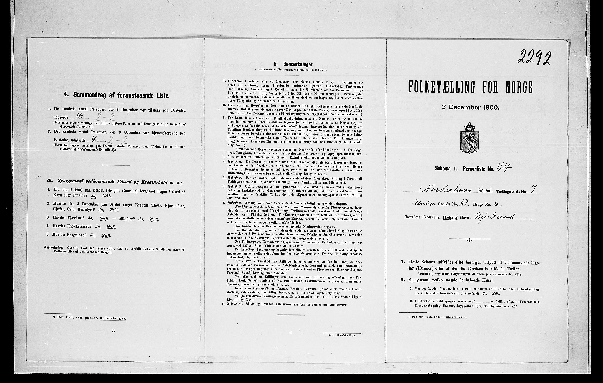 RA, Folketelling 1900 for 0613 Norderhov herred, 1900, s. 1584
