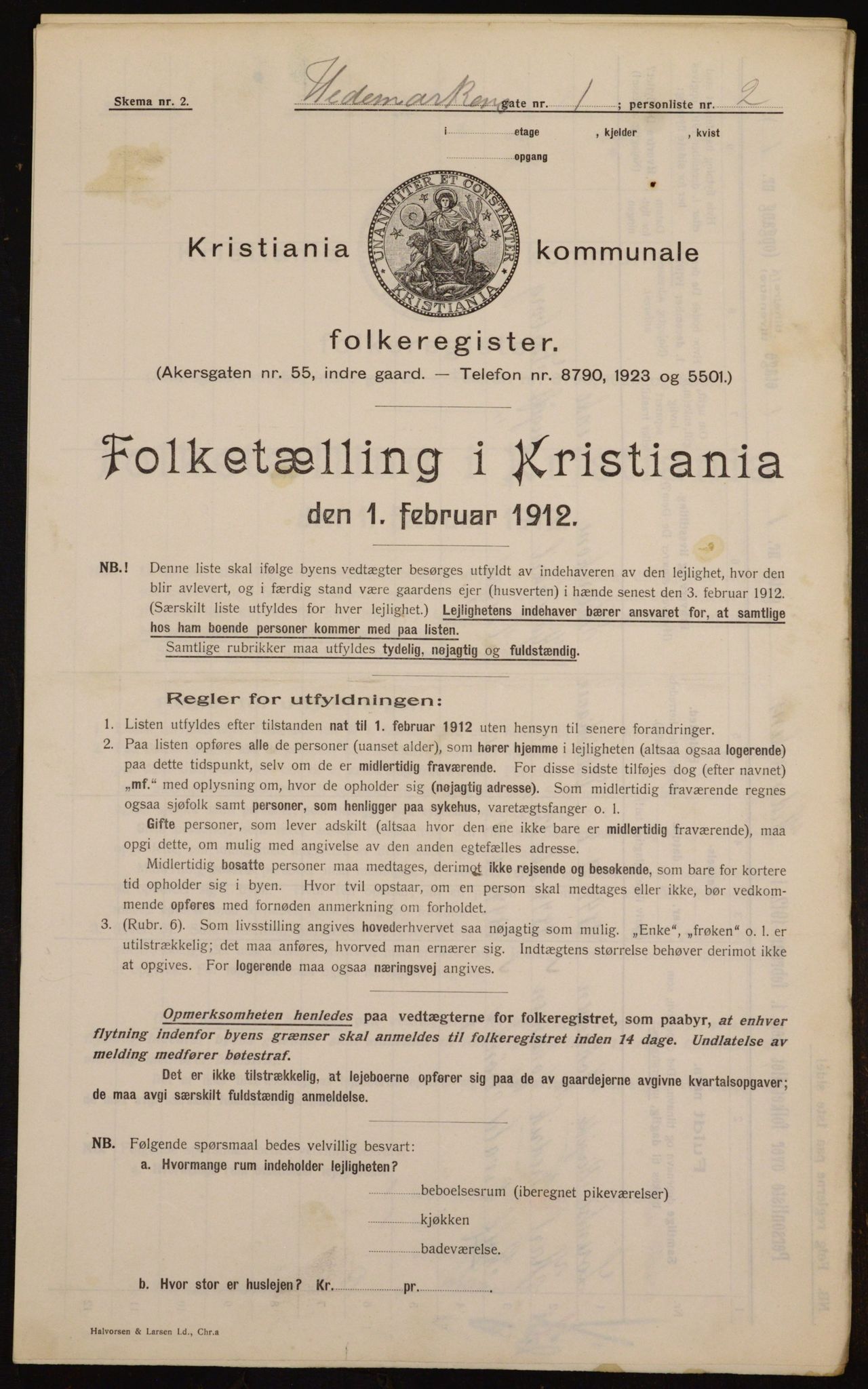 OBA, Kommunal folketelling 1.2.1912 for Kristiania, 1912, s. 36032