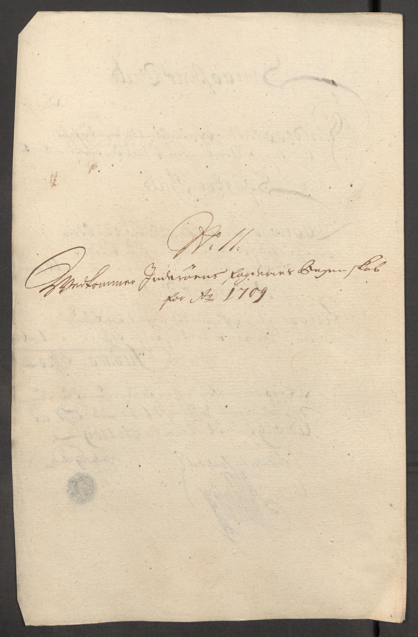 Rentekammeret inntil 1814, Reviderte regnskaper, Fogderegnskap, AV/RA-EA-4092/R63/L4317: Fogderegnskap Inderøy, 1709, s. 186