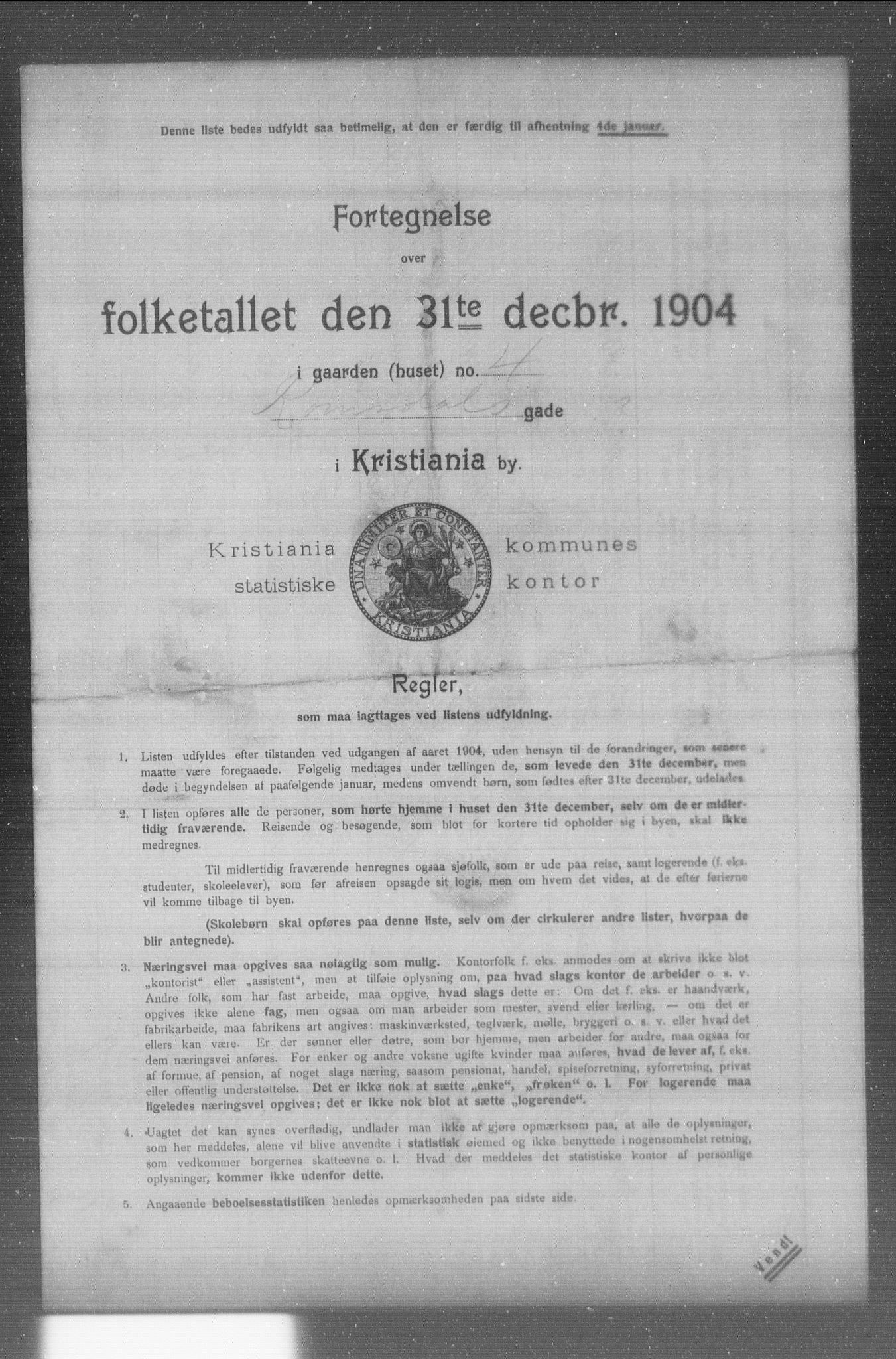 OBA, Kommunal folketelling 31.12.1904 for Kristiania kjøpstad, 1904, s. 16042