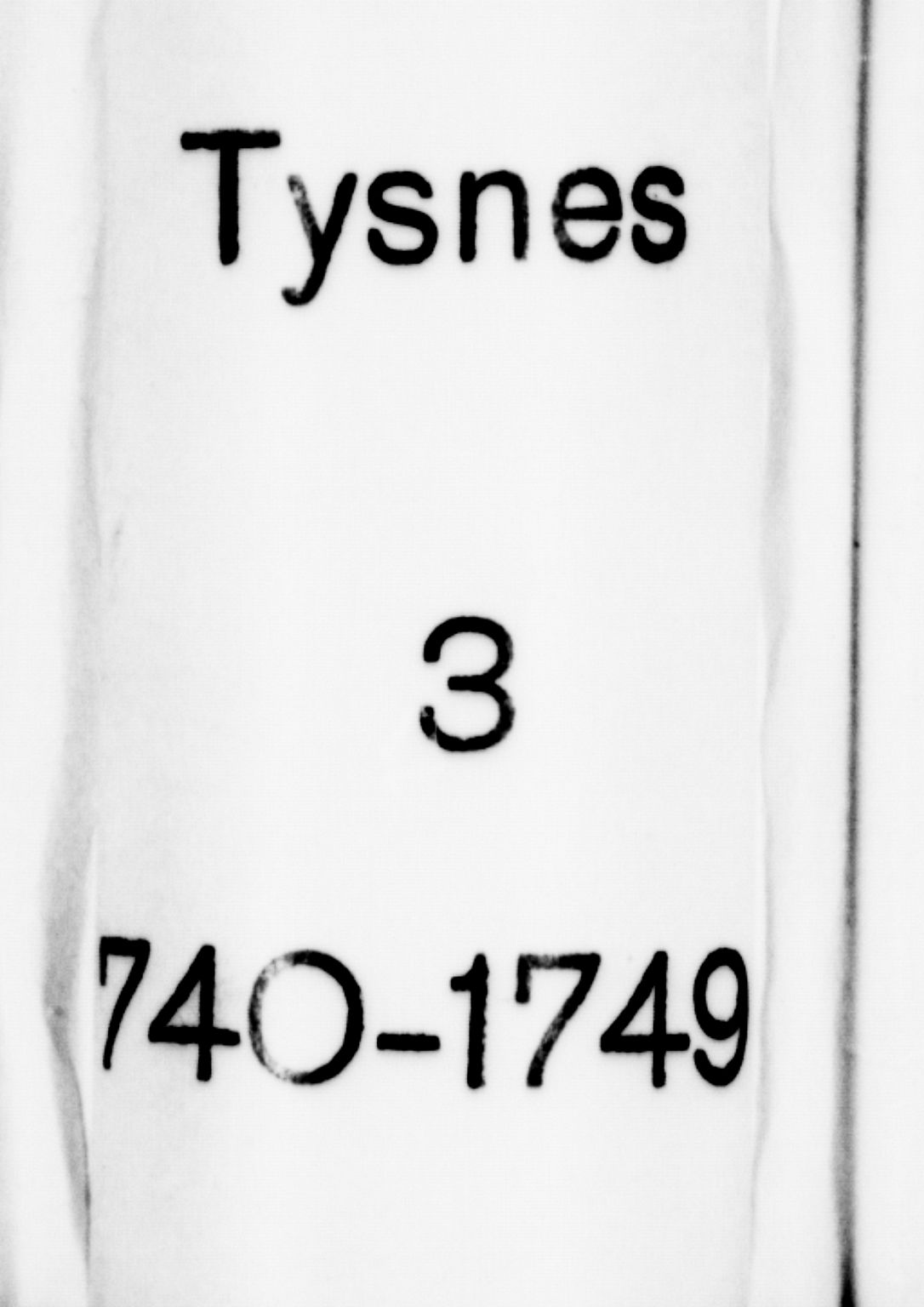 Tysnes sokneprestembete, SAB/A-78601/H/Haa: Ministerialbok nr. A 3, 1740-1749
