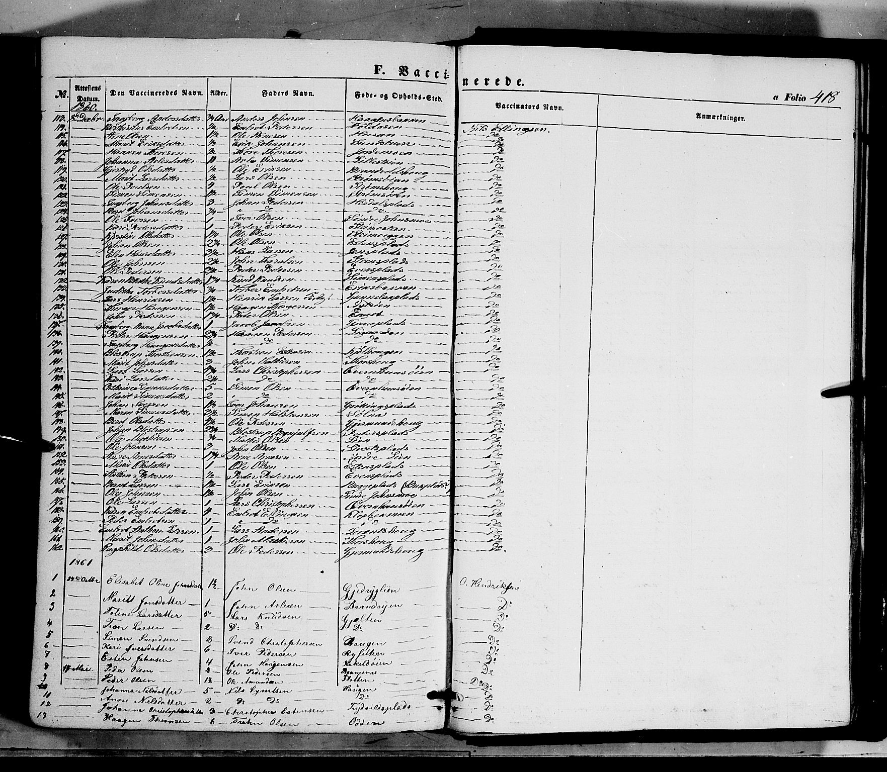 Tynset prestekontor, AV/SAH-PREST-058/H/Ha/Haa/L0020: Ministerialbok nr. 20, 1848-1862, s. 418