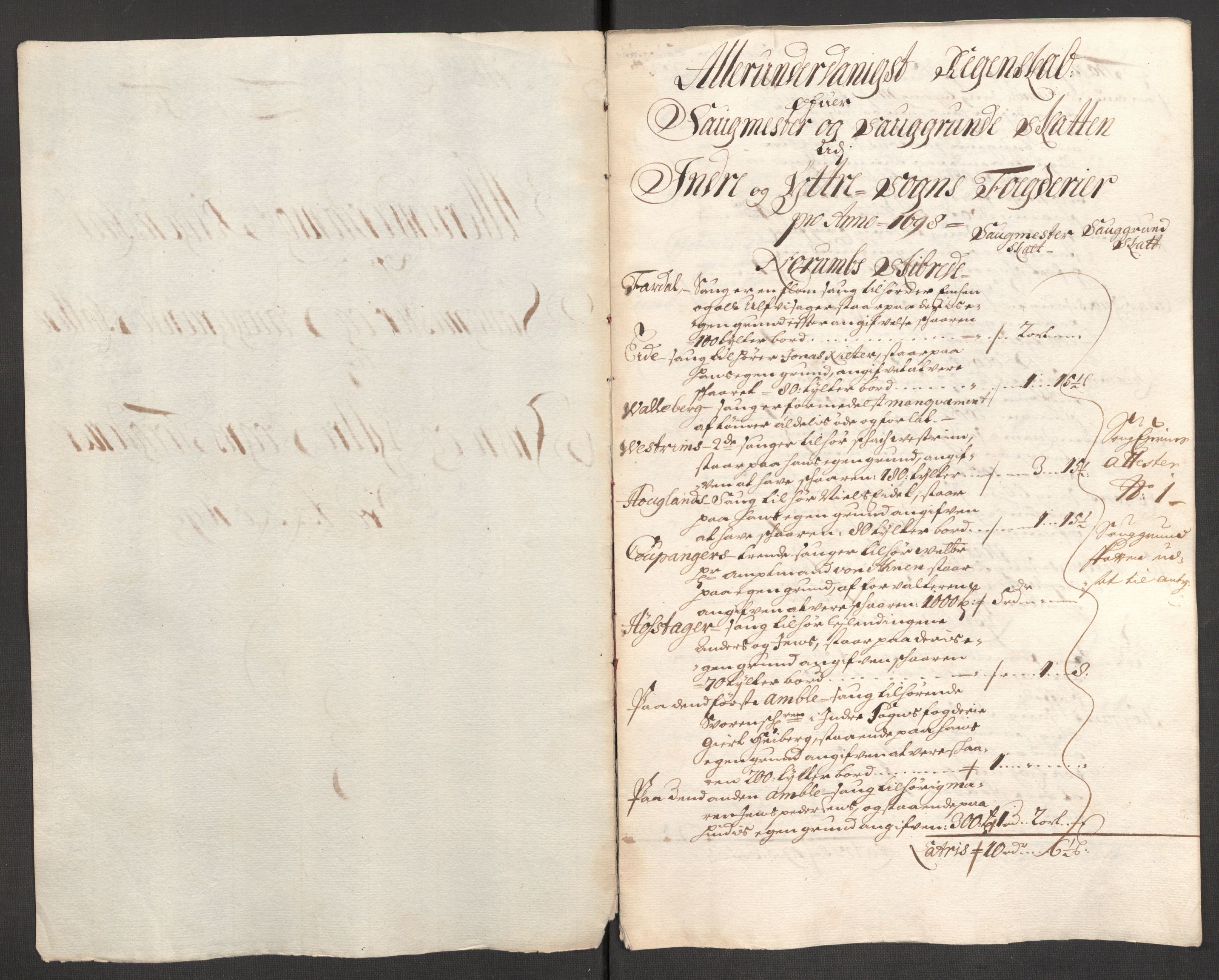 Rentekammeret inntil 1814, Reviderte regnskaper, Fogderegnskap, RA/EA-4092/R52/L3310: Fogderegnskap Sogn, 1698-1699, s. 200