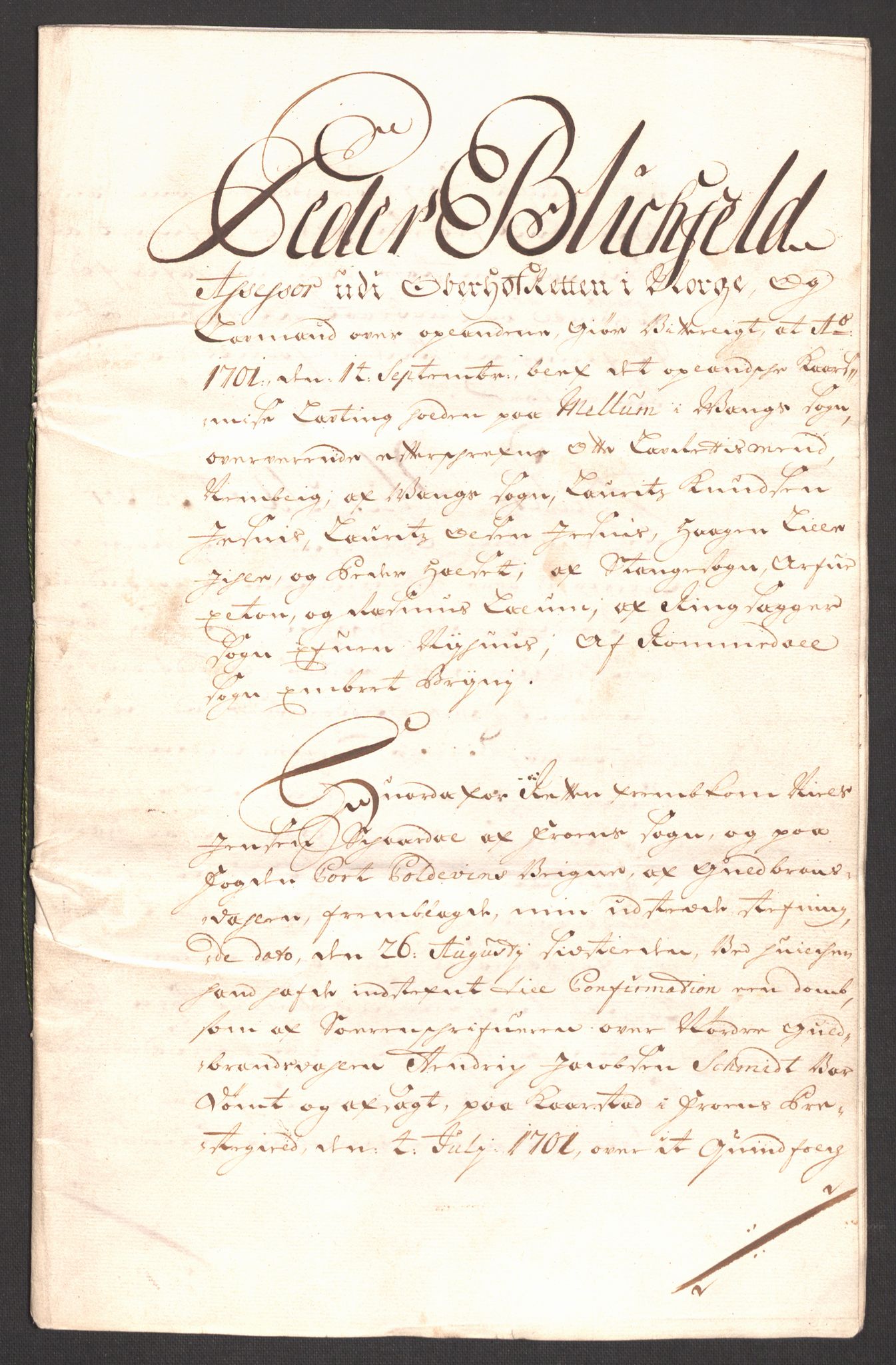 Rentekammeret inntil 1814, Reviderte regnskaper, Fogderegnskap, RA/EA-4092/R17/L1174: Fogderegnskap Gudbrandsdal, 1701, s. 203