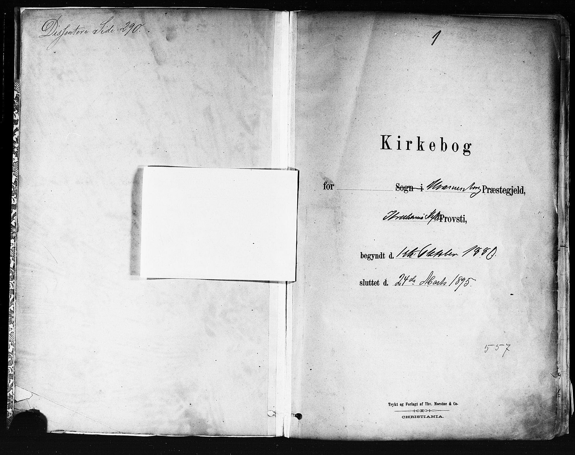 Uranienborg prestekontor Kirkebøker, SAO/A-10877/F/Fa/L0001: Ministerialbok nr. 1, 1880-1895