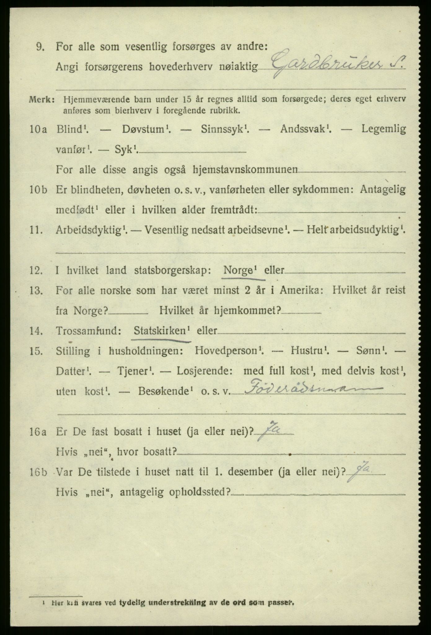 SAB, Folketelling 1920 for 1443 Eid herred, 1920, s. 1263