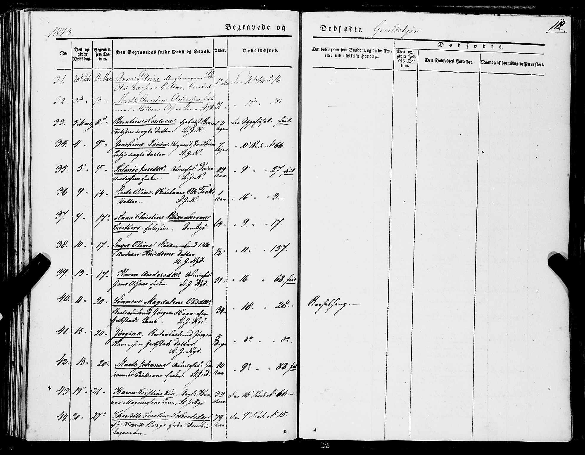 Domkirken sokneprestembete, AV/SAB-A-74801/H/Haa/L0040: Ministerialbok nr. E 1, 1841-1853, s. 112