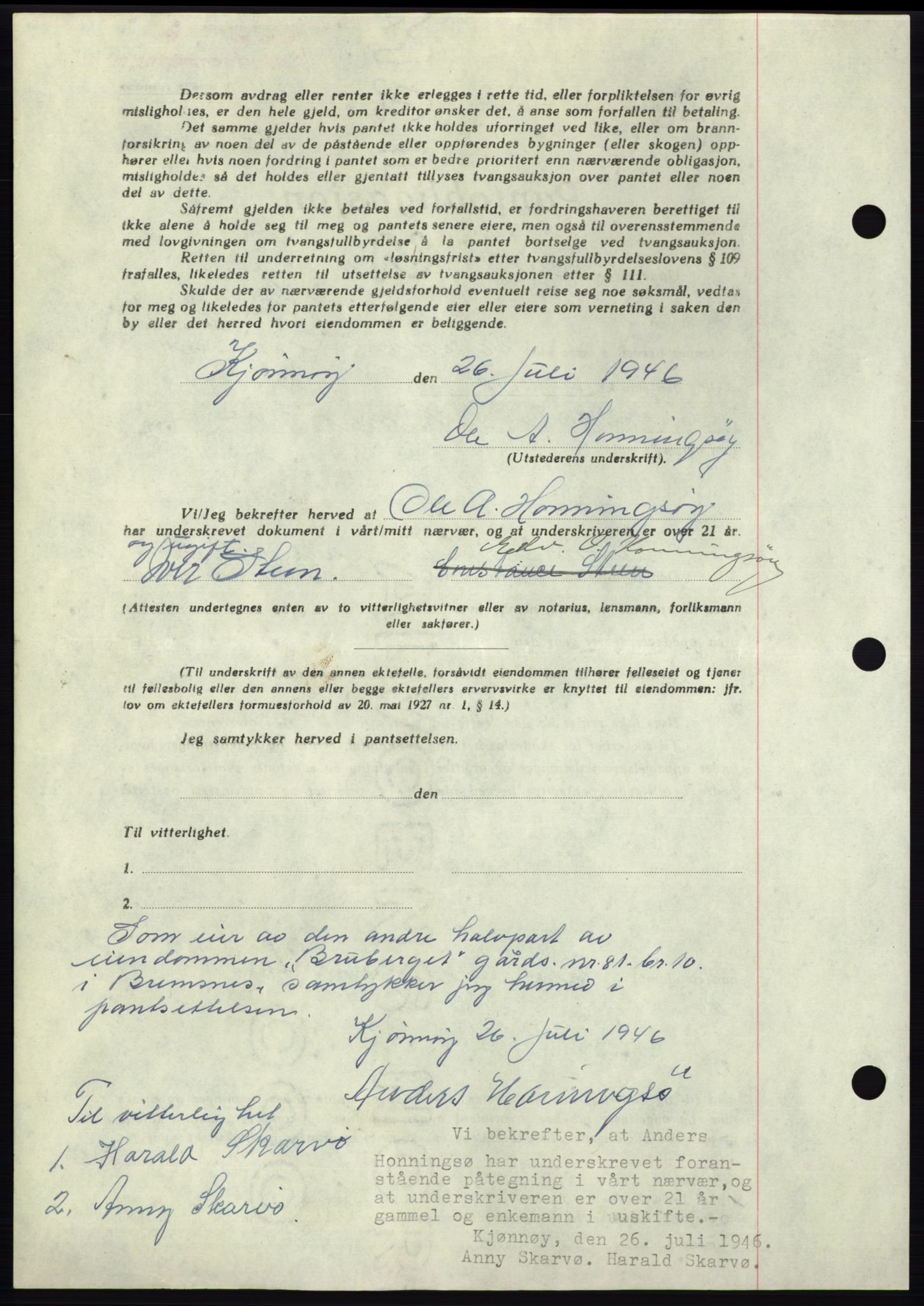 Nordmøre sorenskriveri, AV/SAT-A-4132/1/2/2Ca: Pantebok nr. B96, 1947-1947, Dagboknr: 895/1947