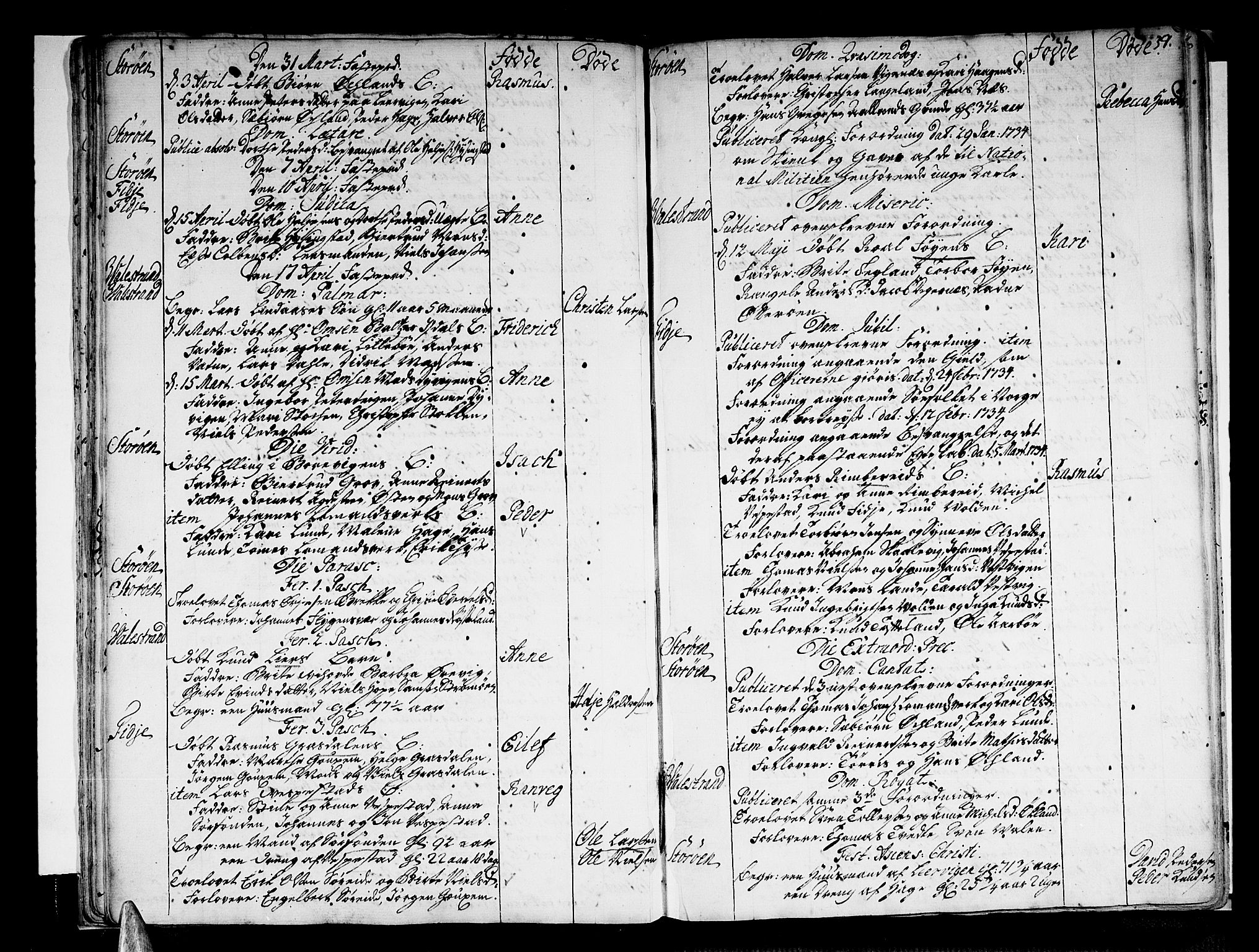 Stord sokneprestembete, SAB/A-78201/H/Haa: Ministerialbok nr. A 1, 1725-1744, s. 39