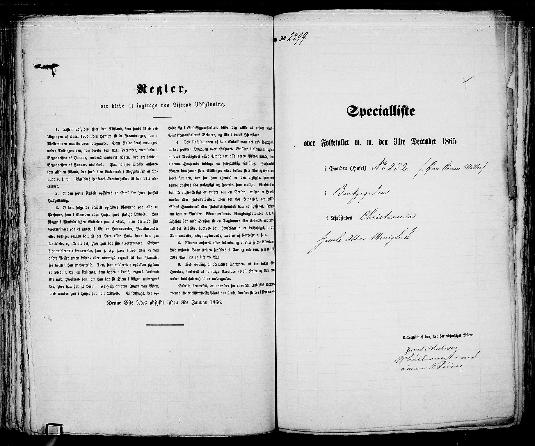 RA, Folketelling 1865 for 0301 Kristiania kjøpstad, 1865, s. 5124