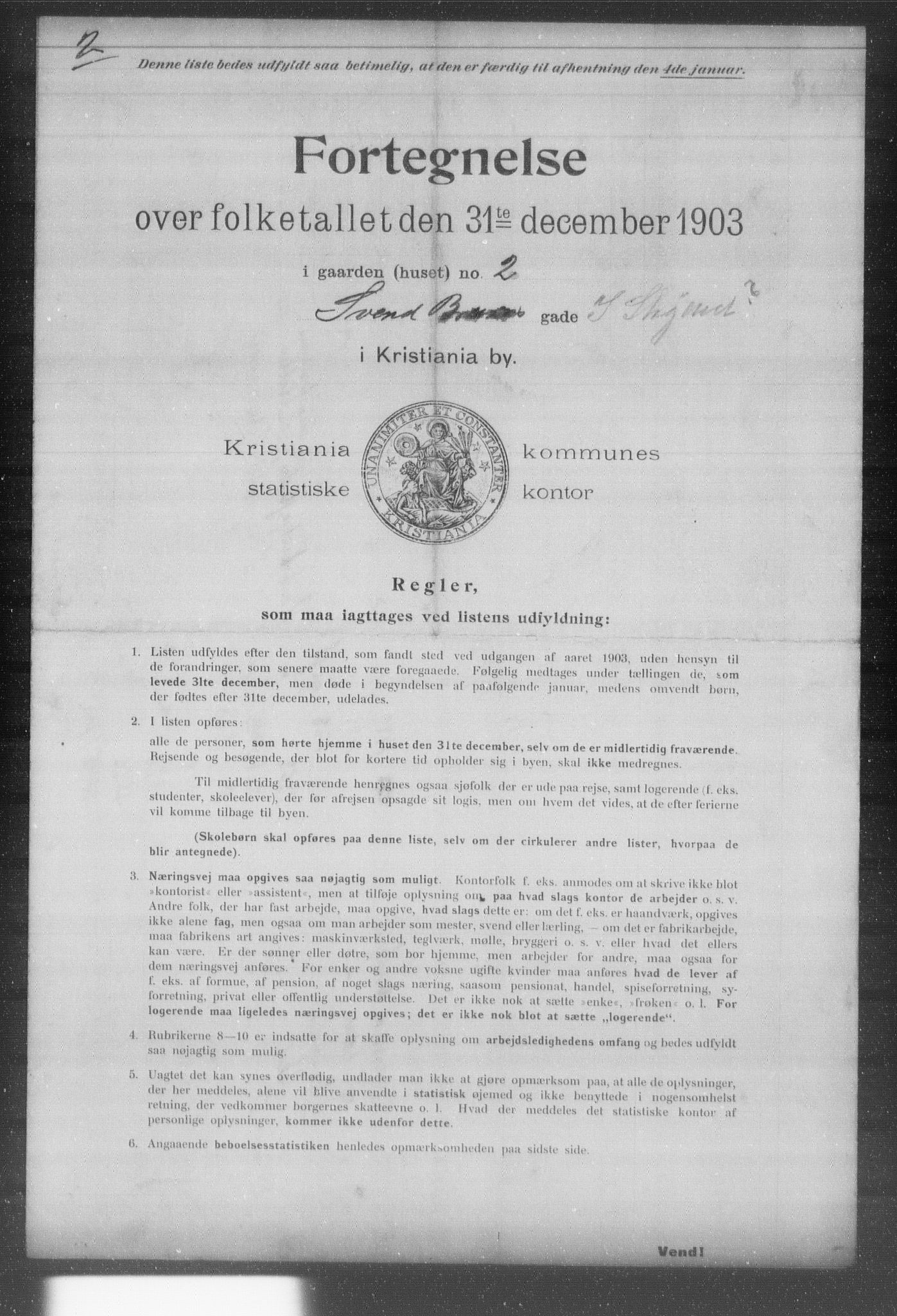 OBA, Kommunal folketelling 31.12.1903 for Kristiania kjøpstad, 1903, s. 20397