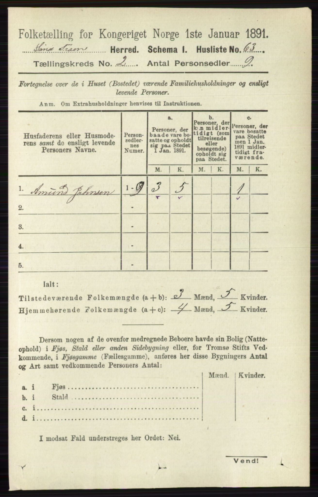 RA, Folketelling 1891 for 0519 Sør-Fron herred, 1891, s. 558