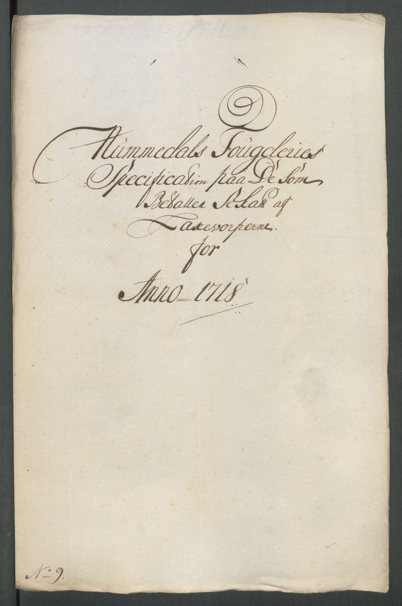 Rentekammeret inntil 1814, Reviderte regnskaper, Fogderegnskap, RA/EA-4092/R64/L4439: Fogderegnskap Namdal, 1718, s. 125