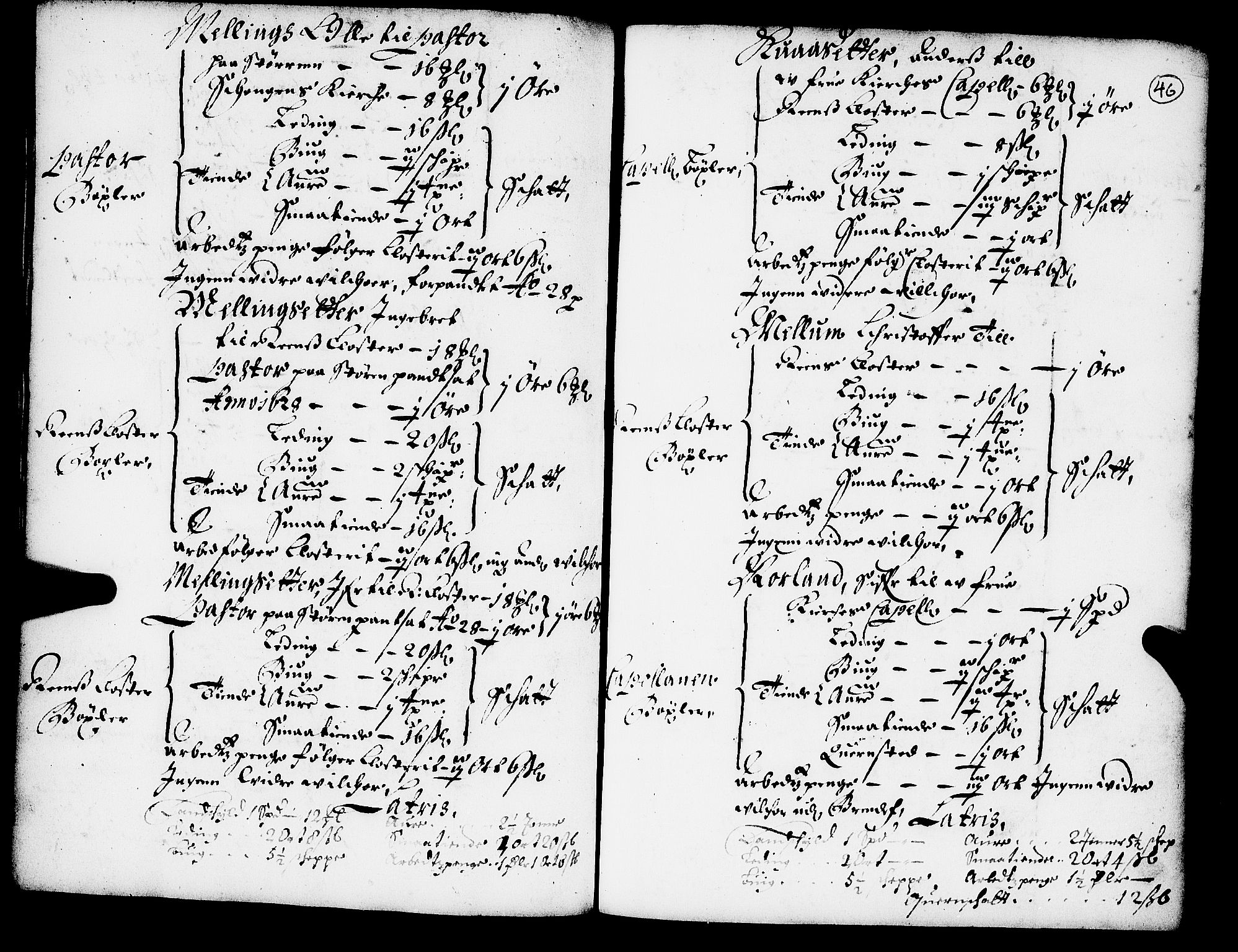 Rentekammeret inntil 1814, Realistisk ordnet avdeling, AV/RA-EA-4070/N/Nb/Nba/L0052: Strinda len, 1667, s. 45b-46a