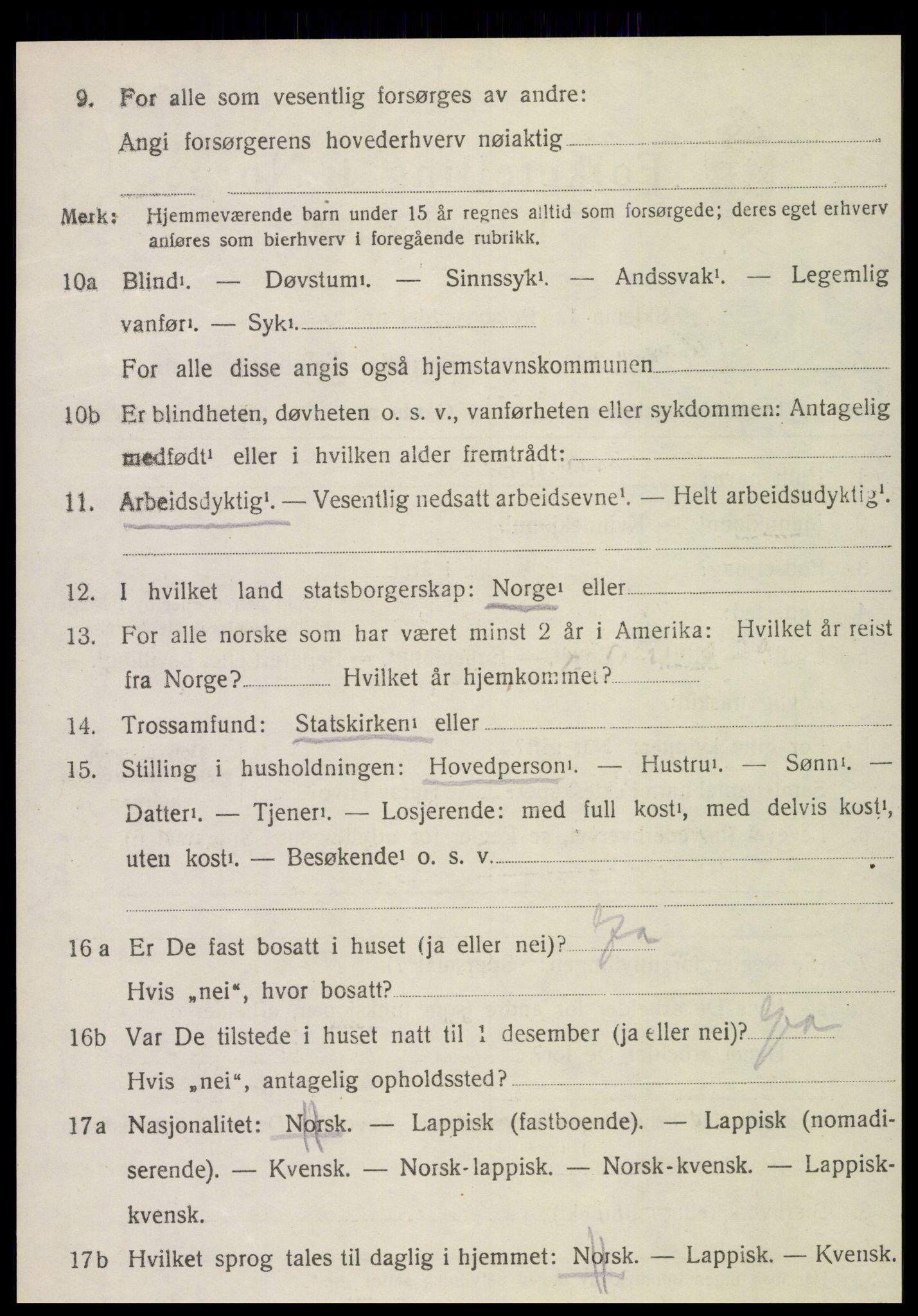 SAT, Folketelling 1920 for 1721 Verdal herred, 1920, s. 2892