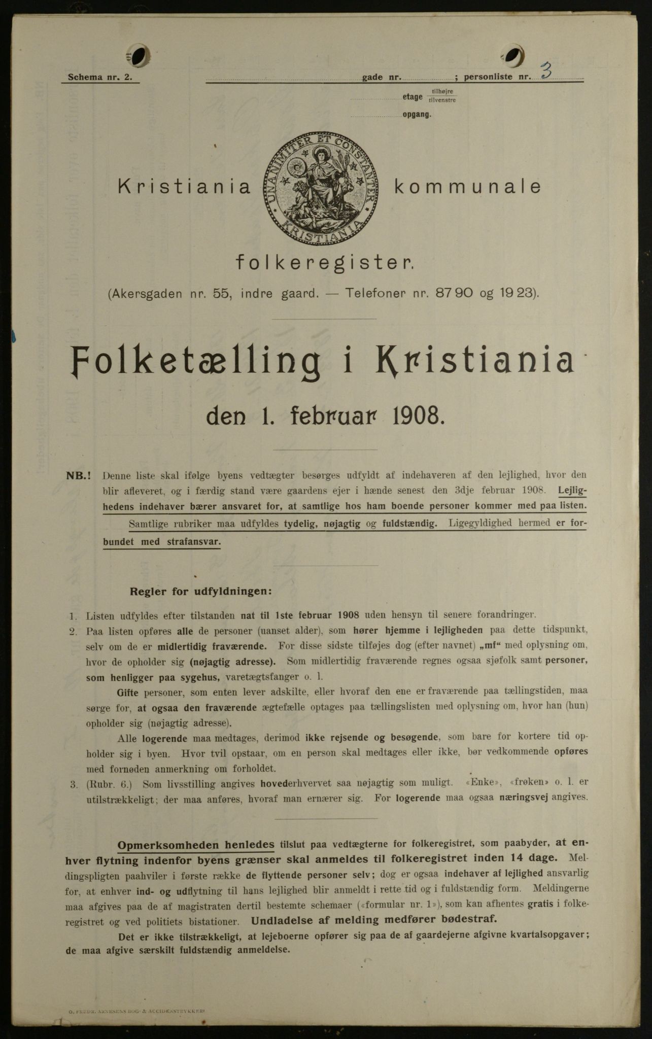 OBA, Kommunal folketelling 1.2.1908 for Kristiania kjøpstad, 1908, s. 20041