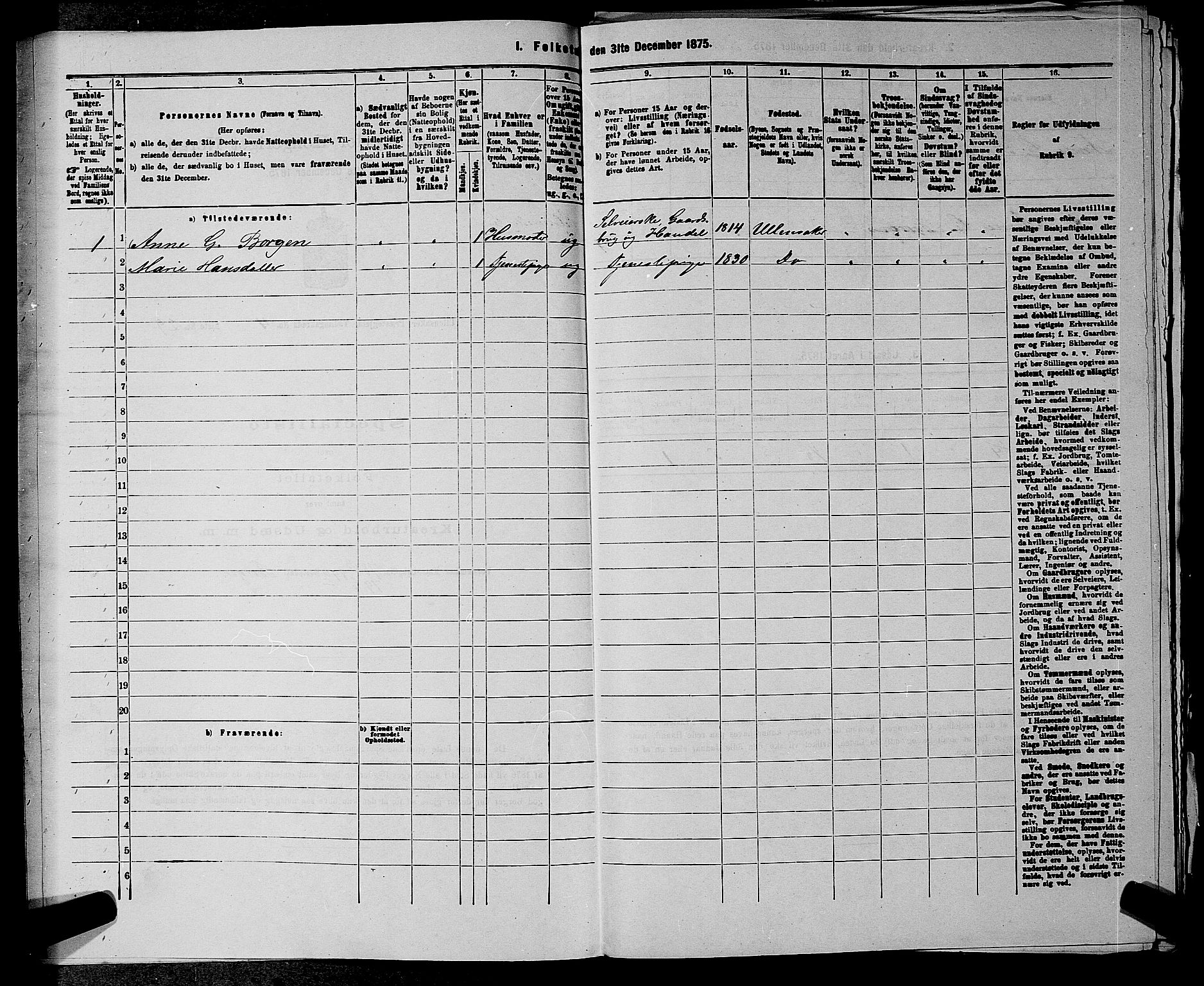 RA, Folketelling 1875 for 0235P Ullensaker prestegjeld, 1875, s. 536