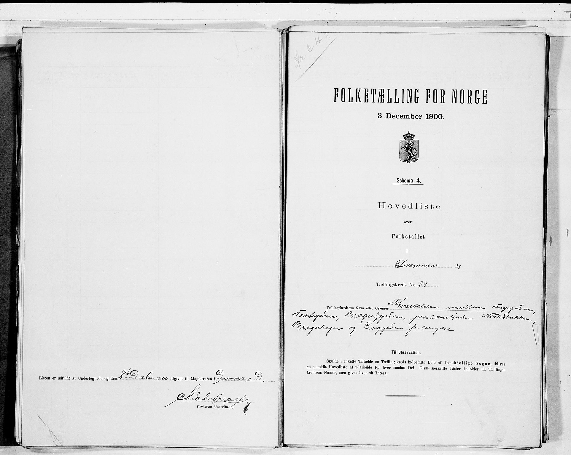 RA, Folketelling 1900 for 0602 Drammen kjøpstad, 1900, s. 83