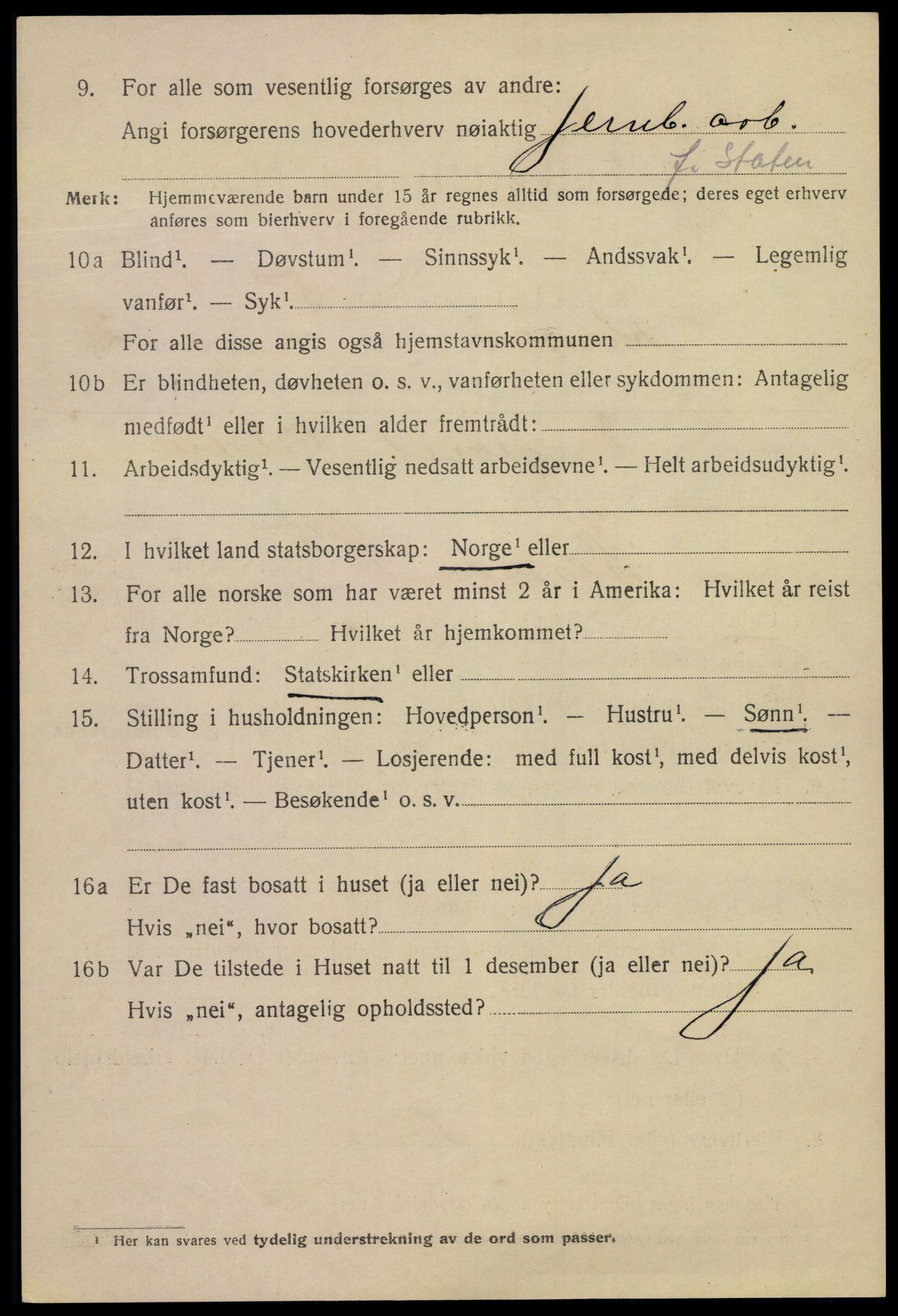 SAKO, Folketelling 1920 for 0801 Kragerø kjøpstad, 1920, s. 5474