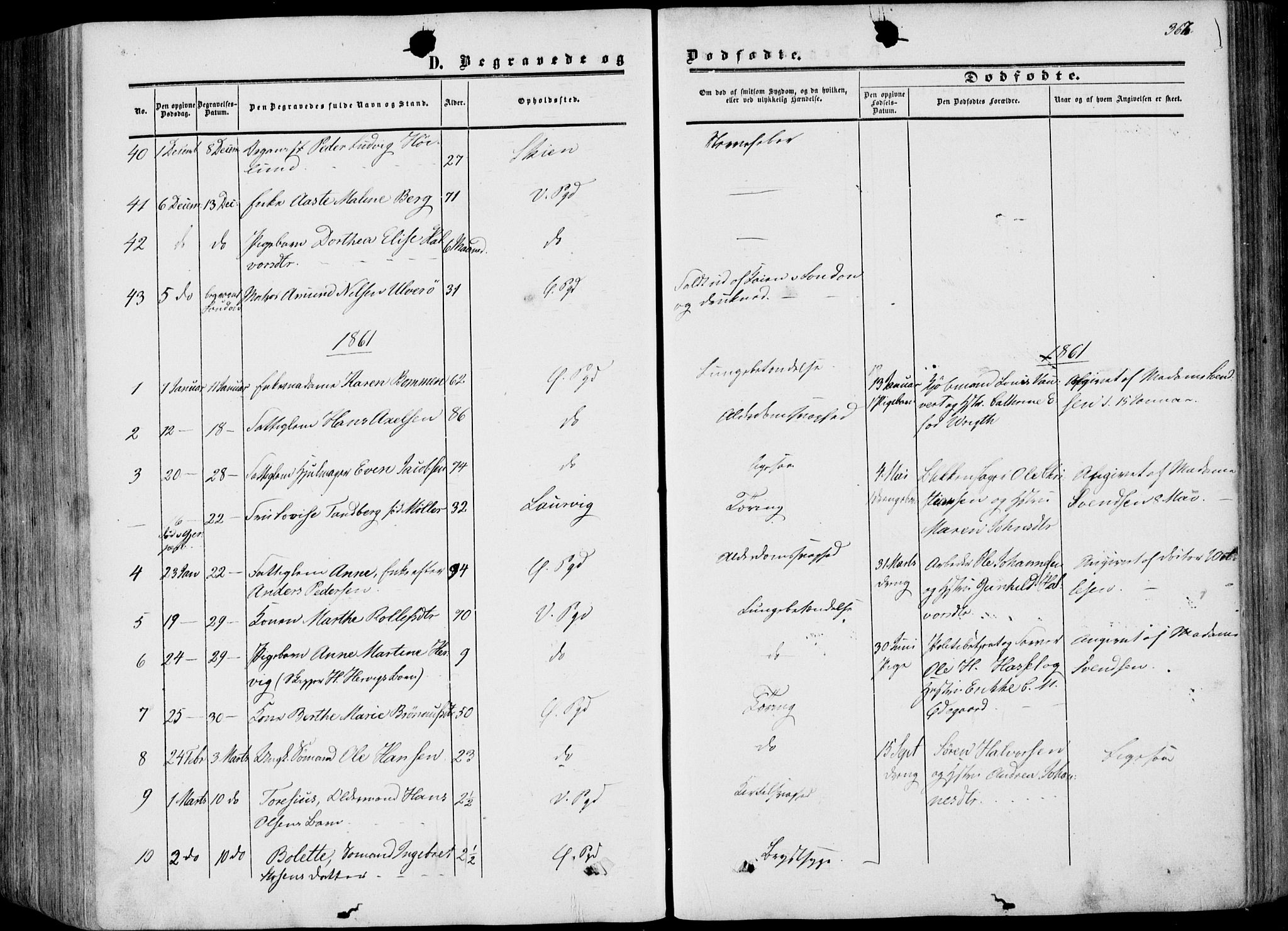 Porsgrunn kirkebøker , AV/SAKO-A-104/F/Fa/L0007: Ministerialbok nr. 7, 1858-1877, s. 367