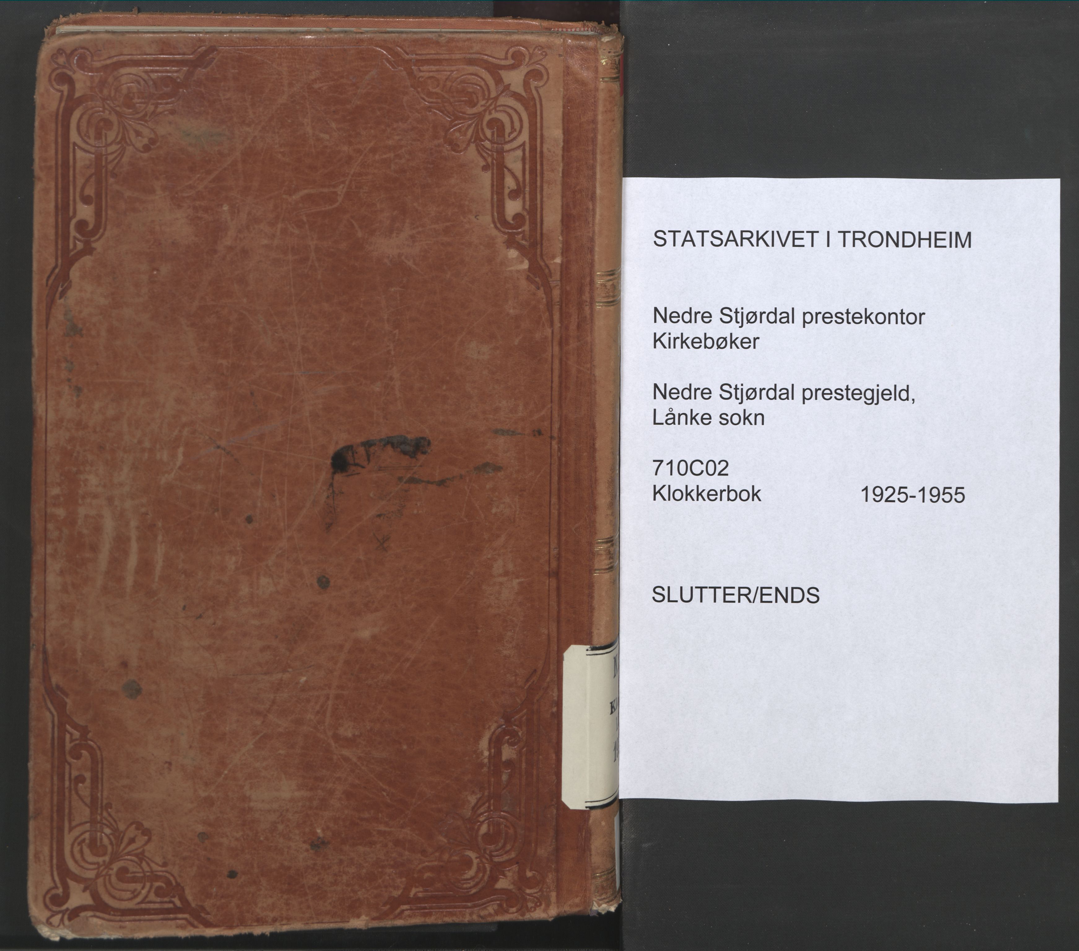 Ministerialprotokoller, klokkerbøker og fødselsregistre - Nord-Trøndelag, SAT/A-1458/710/L0097: Klokkerbok nr. 710C02, 1925-1955