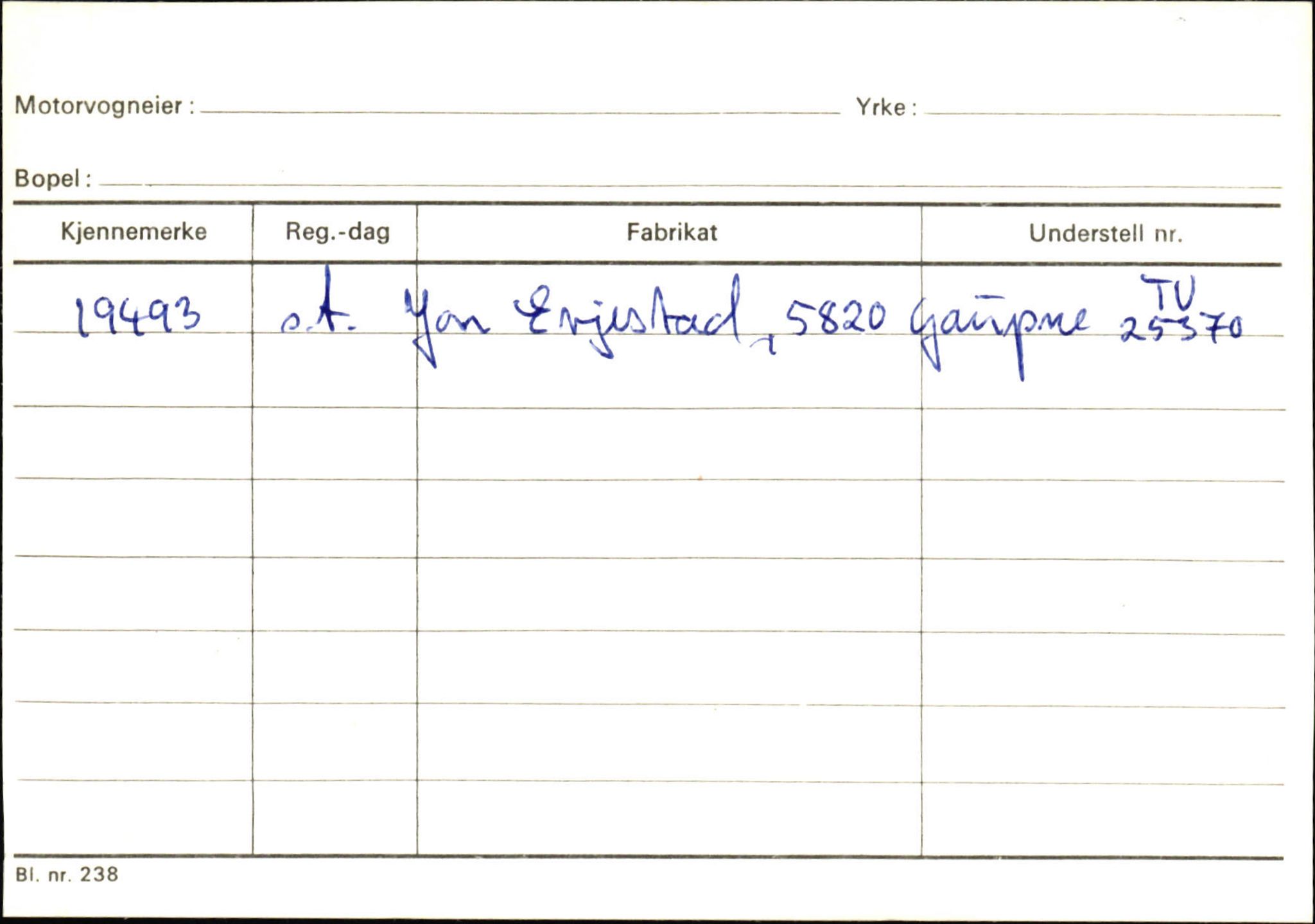 Statens vegvesen, Sogn og Fjordane vegkontor, AV/SAB-A-5301/4/F/L0124: Eigarregister Sogndal A-U, 1945-1975, s. 1914