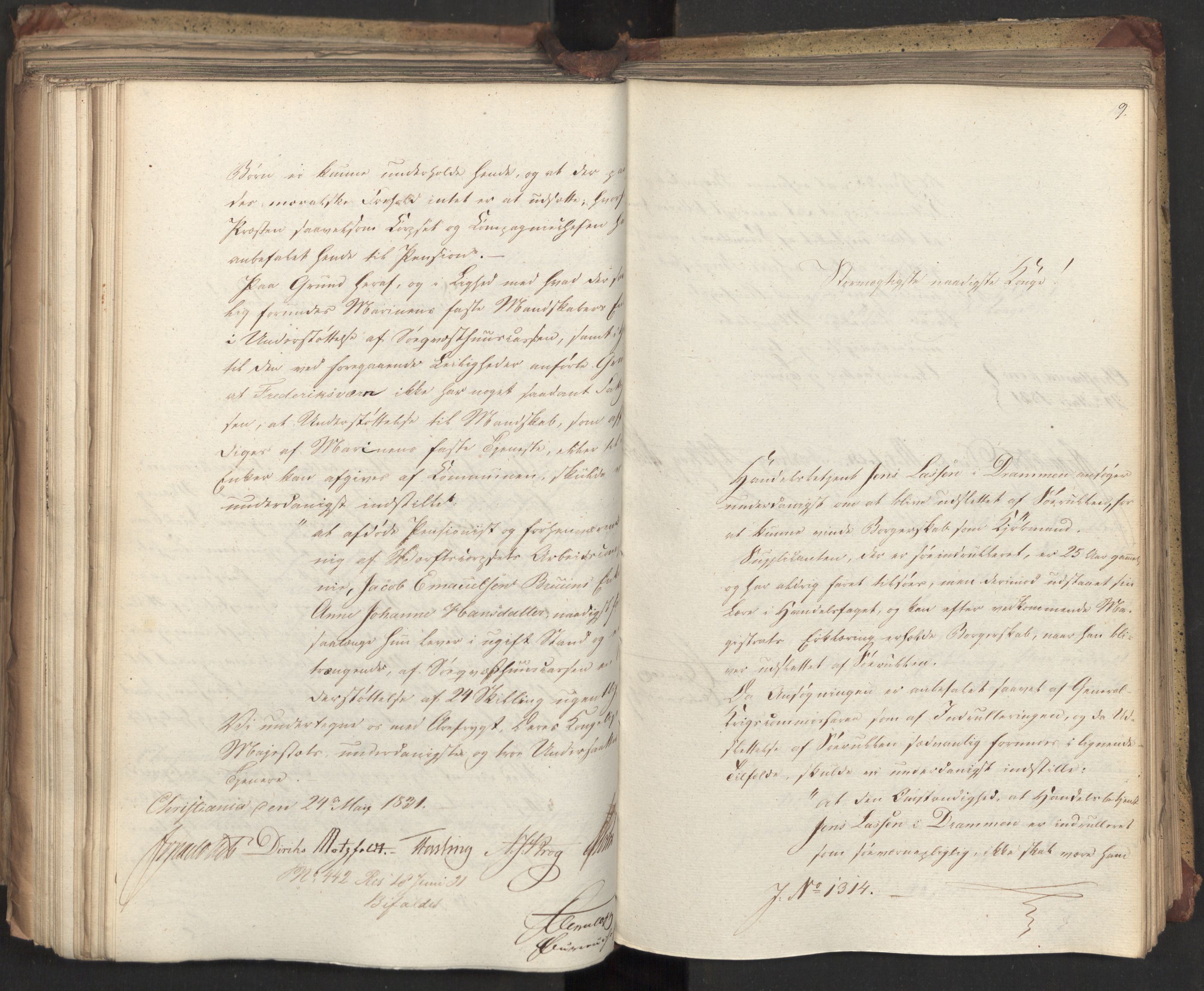 Statsrådsavdelingen i Stockholm, AV/RA-S-1003/D/Da/L0071: Regjeringsinnstillinger nr. 1222-1364, 1831, s. 399