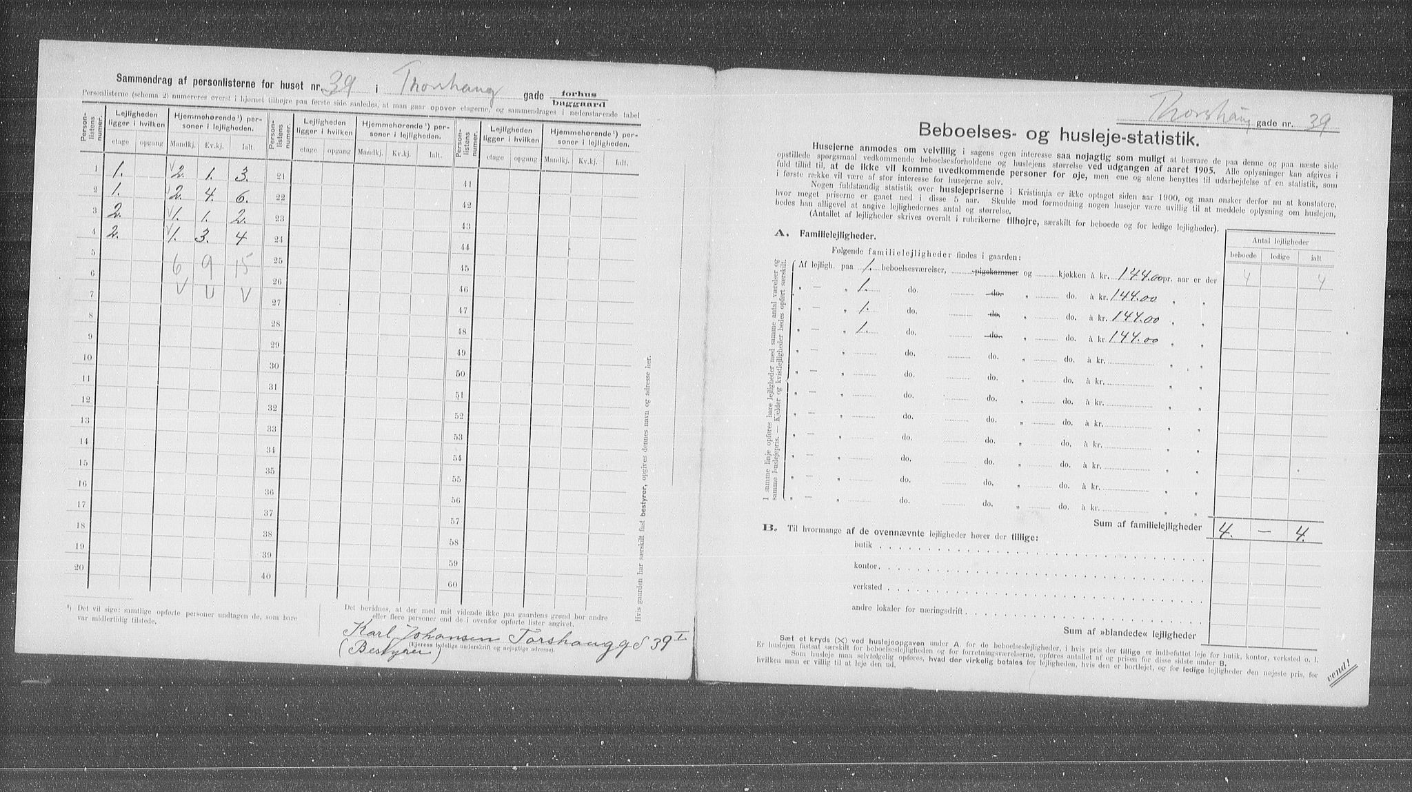 OBA, Kommunal folketelling 31.12.1905 for Kristiania kjøpstad, 1905, s. 60127