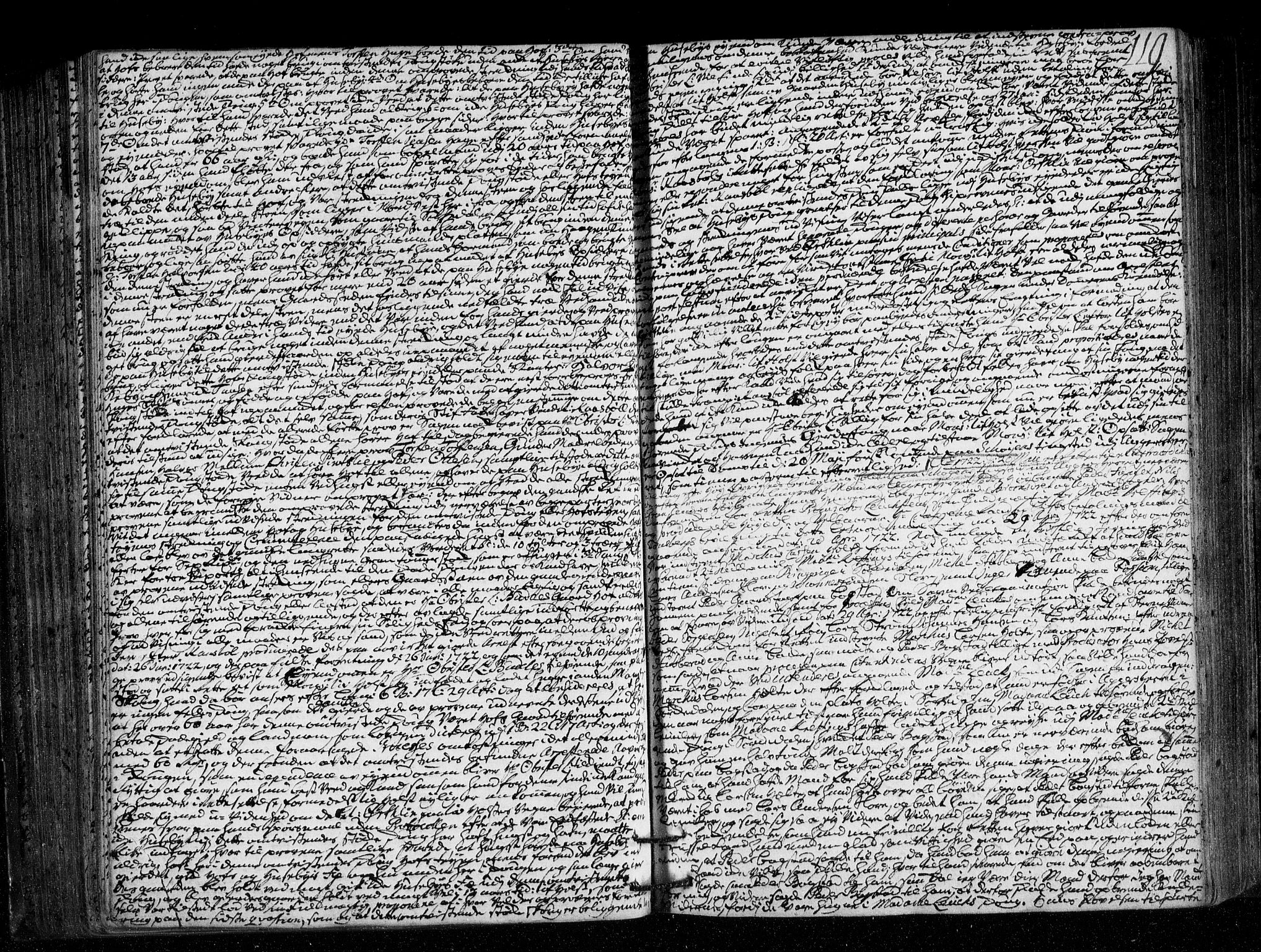 Aker sorenskriveri, SAO/A-10895/F/Fb/L0033: Tingbok, 1720-1724, s. 118b-119a
