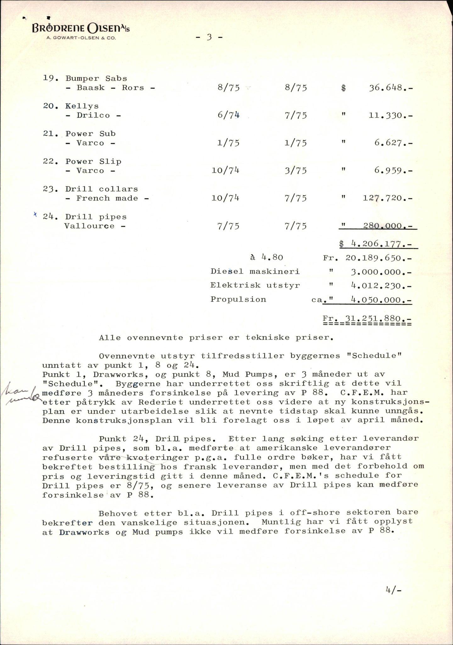 Pa 1503 - Stavanger Drilling AS, AV/SAST-A-101906/2/E/Ea/Eaa/L0003: Sak og korrespondanse, 1974-1984