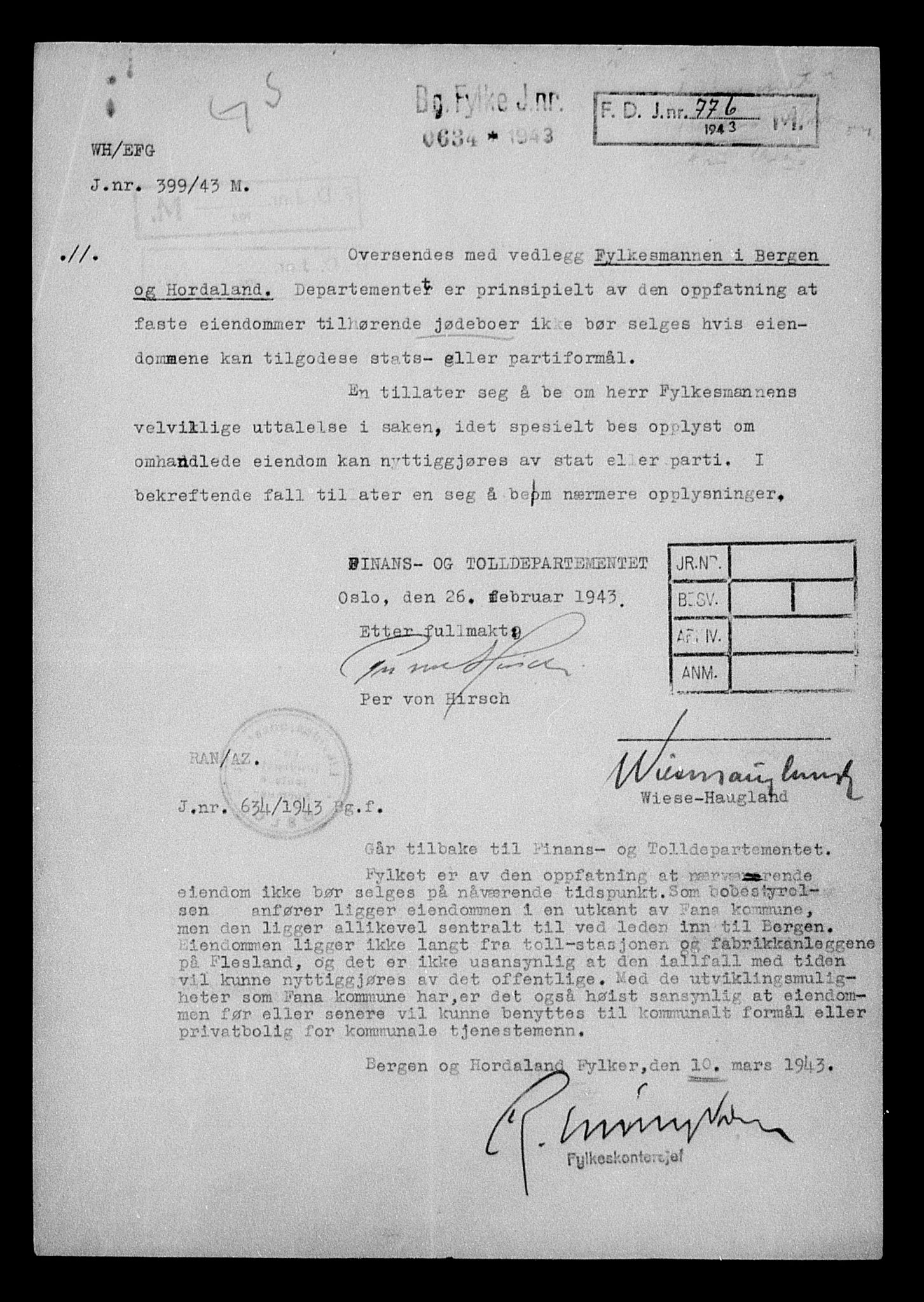 Justisdepartementet, Tilbakeføringskontoret for inndratte formuer, AV/RA-S-1564/H/Hc/Hcd/L0997: --, 1945-1947, s. 31