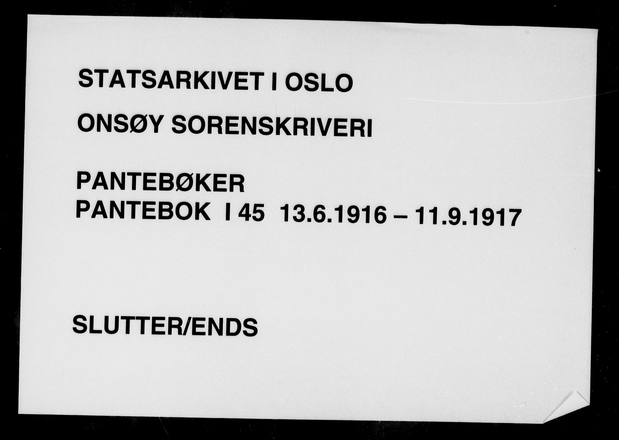 Onsøy sorenskriveri, SAO/A-10474/G/Ga/Gaa/L0045: Pantebok nr. I 45, 1916-1917