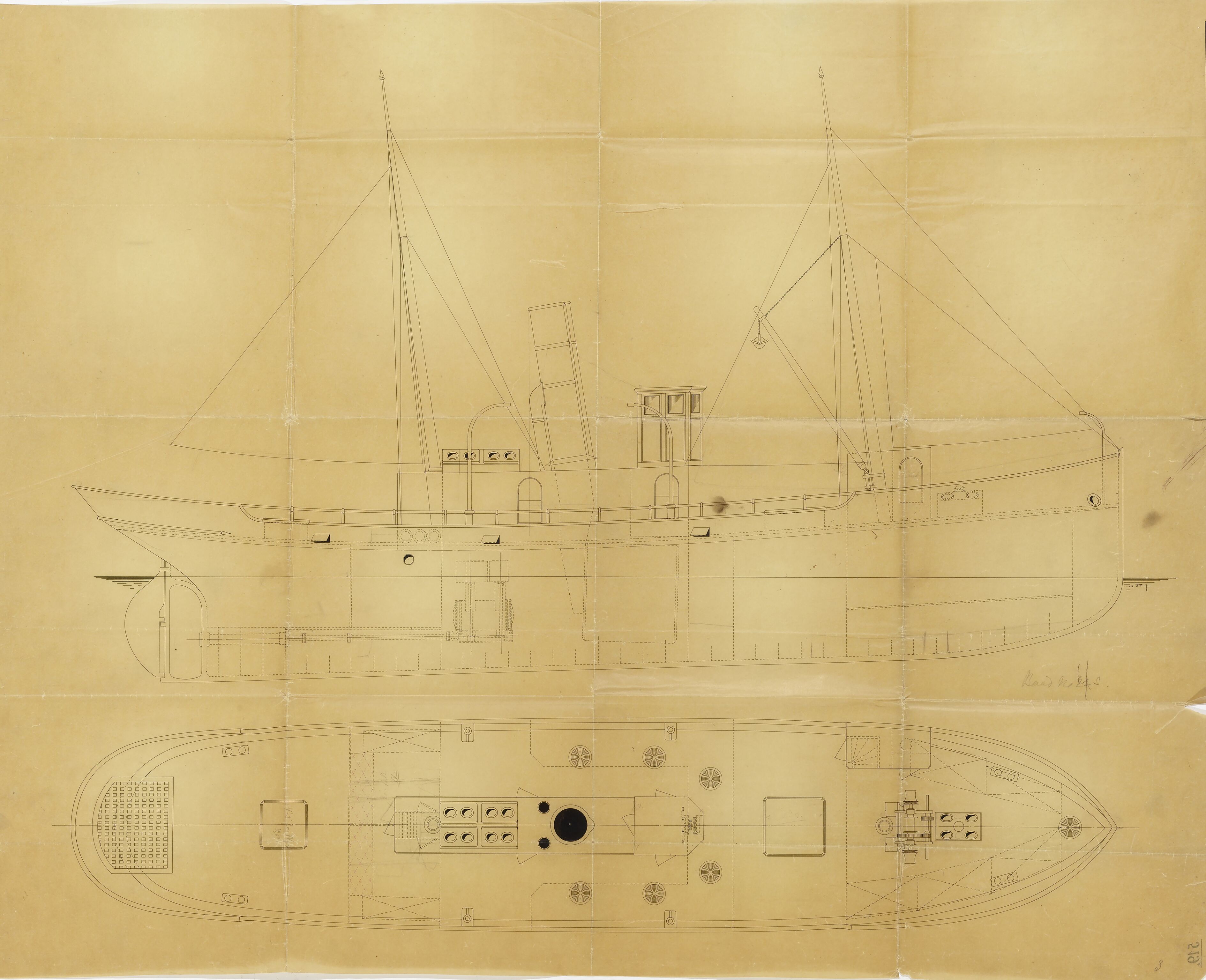 A.M. Liaaen, IKAM/P-00090/T/Tb/Tba/L0011/0002: Tegninger Aalesund Mekaniske Verksted, 1904