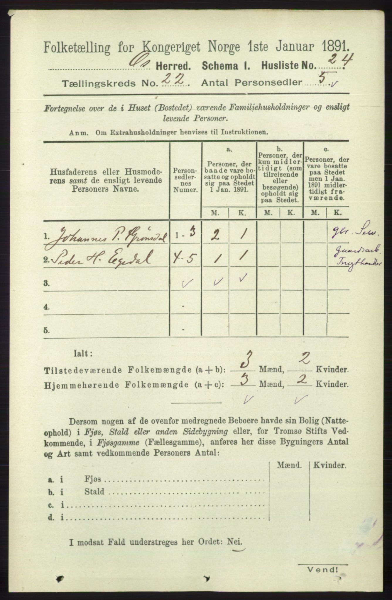 RA, Folketelling 1891 for 1243 Os herred, 1891, s. 4995