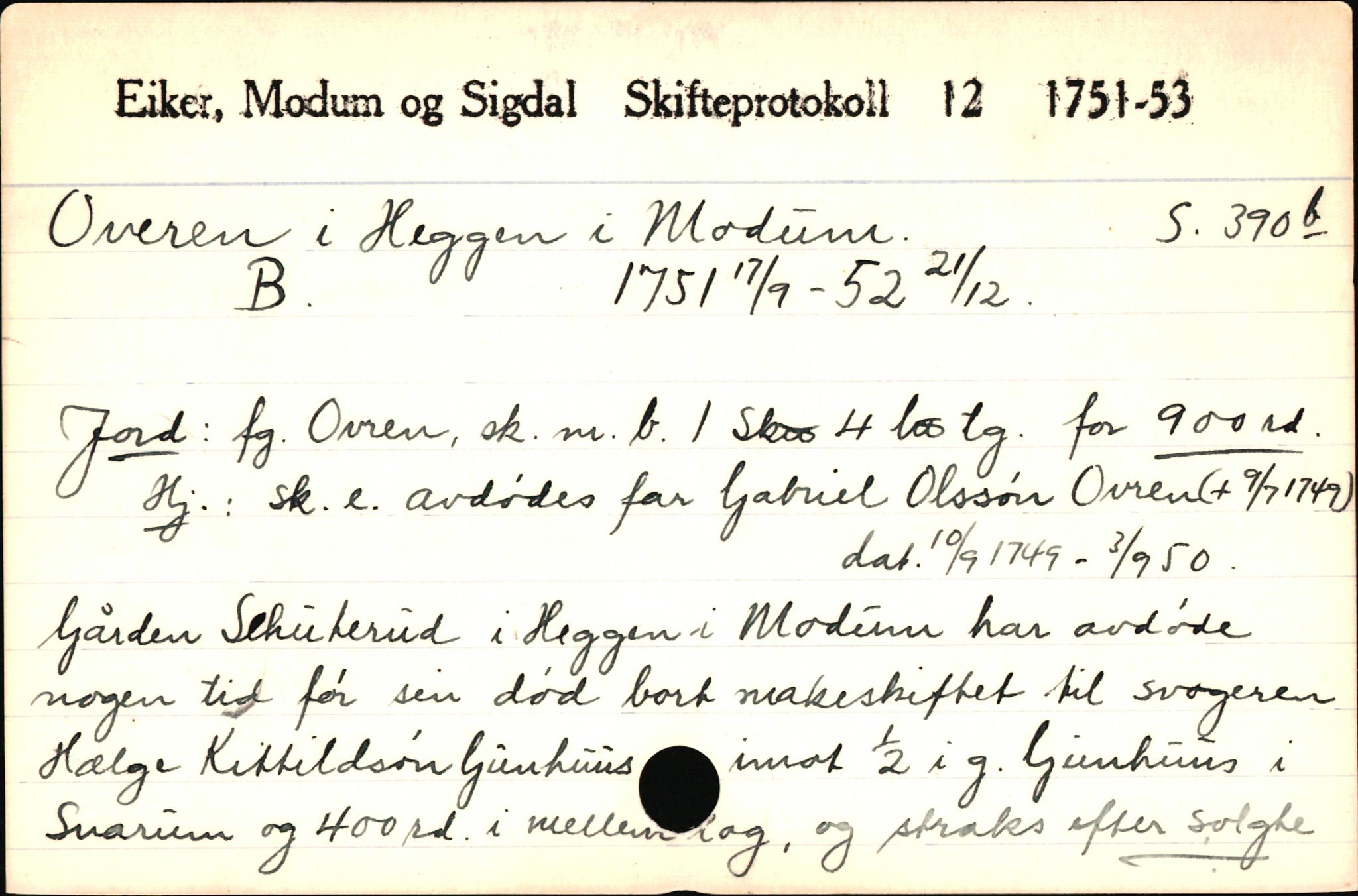 Eiker, Modum og Sigdal sorenskriveri, SAKO/A-123/H, 1676-1828, s. 3912