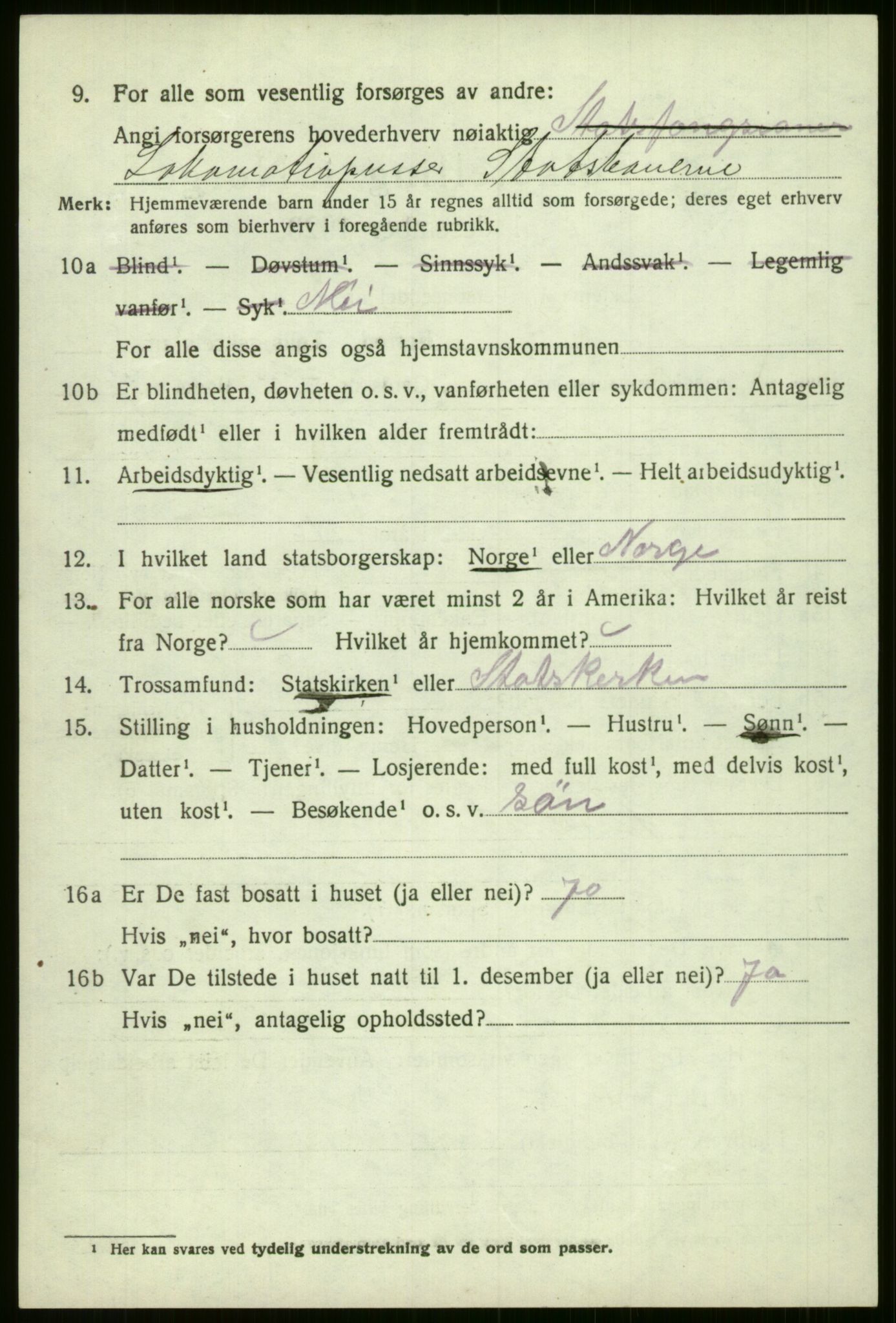 SAB, Folketelling 1920 for 1235 Voss herred, 1920, s. 8550