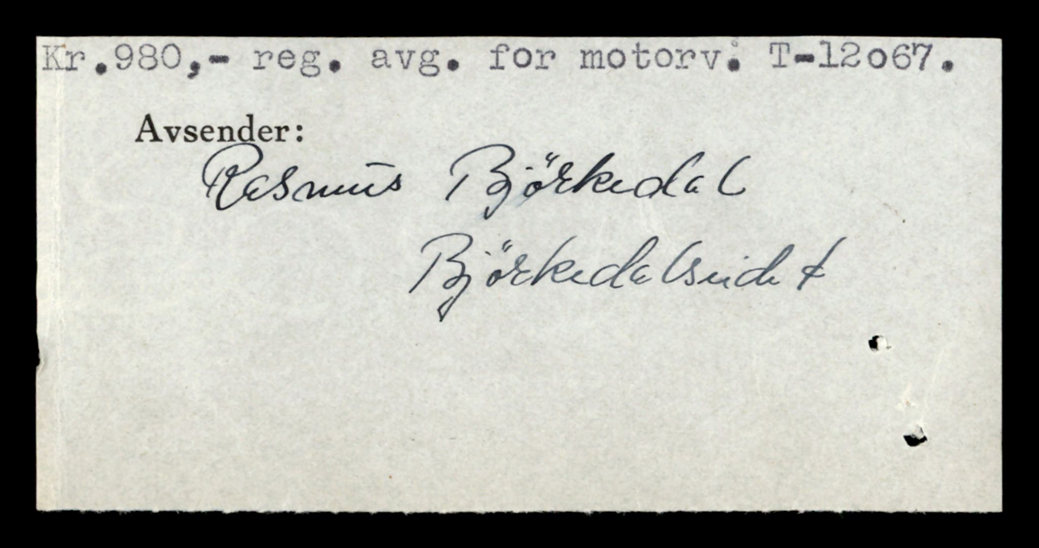 Møre og Romsdal vegkontor - Ålesund trafikkstasjon, AV/SAT-A-4099/F/Fe/L0036: Registreringskort for kjøretøy T 12831 - T 13030, 1927-1998, s. 2270