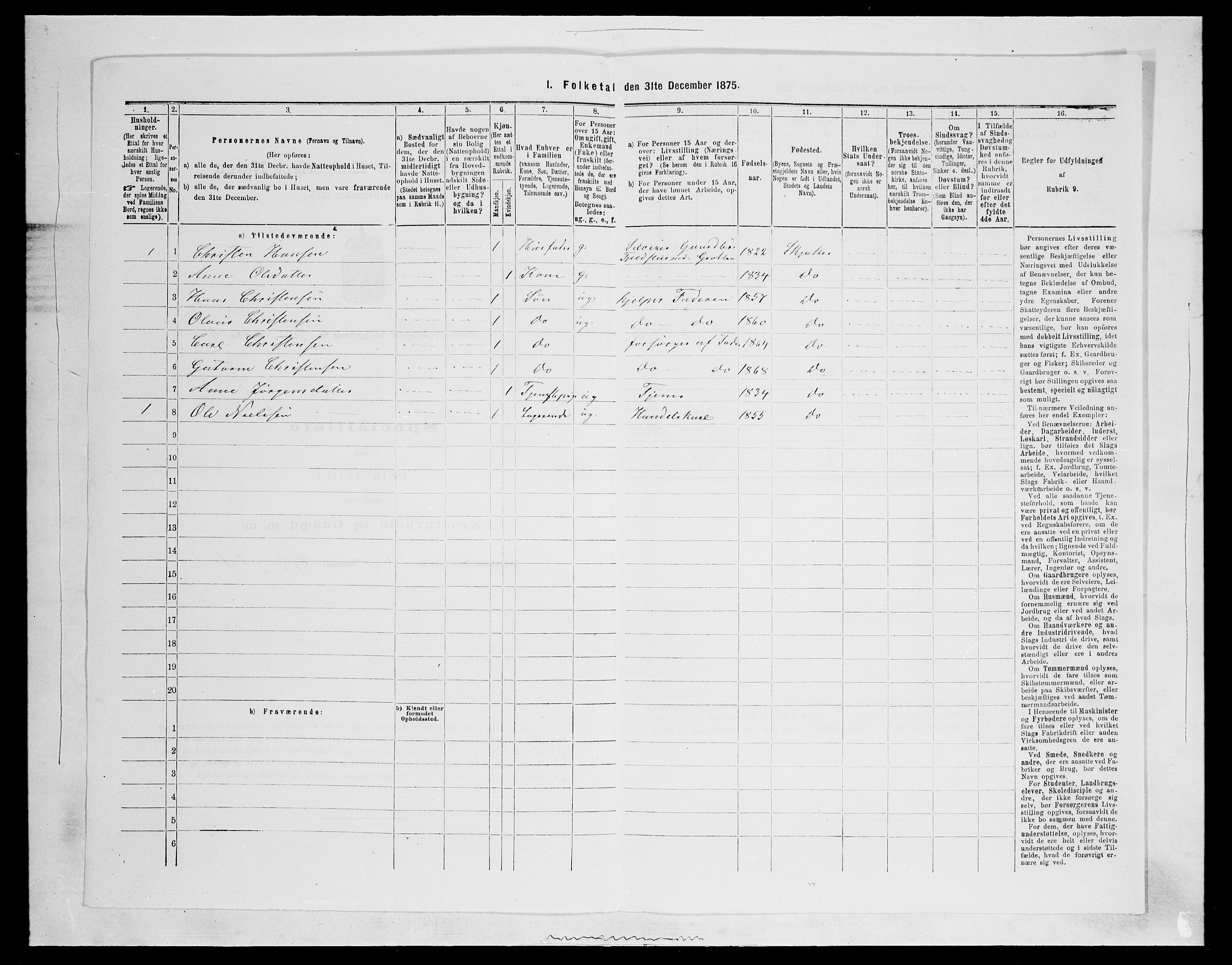 SAH, Folketelling 1875 for 0513P Skjåk prestegjeld, 1875, s. 726