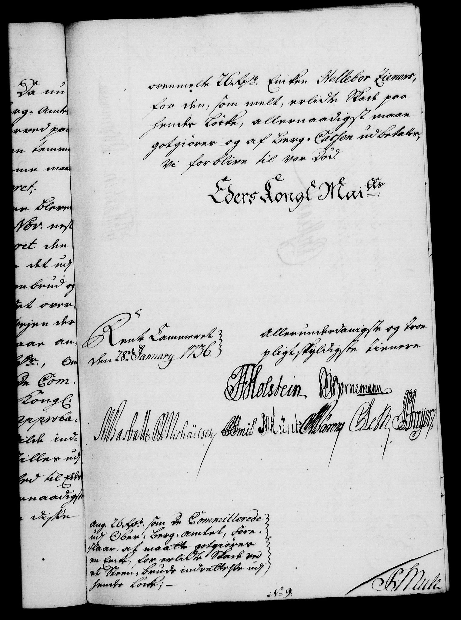 Rentekammeret, Kammerkanselliet, RA/EA-3111/G/Gf/Gfa/L0019: Norsk relasjons- og resolusjonsprotokoll (merket RK 52.19), 1736, s. 147